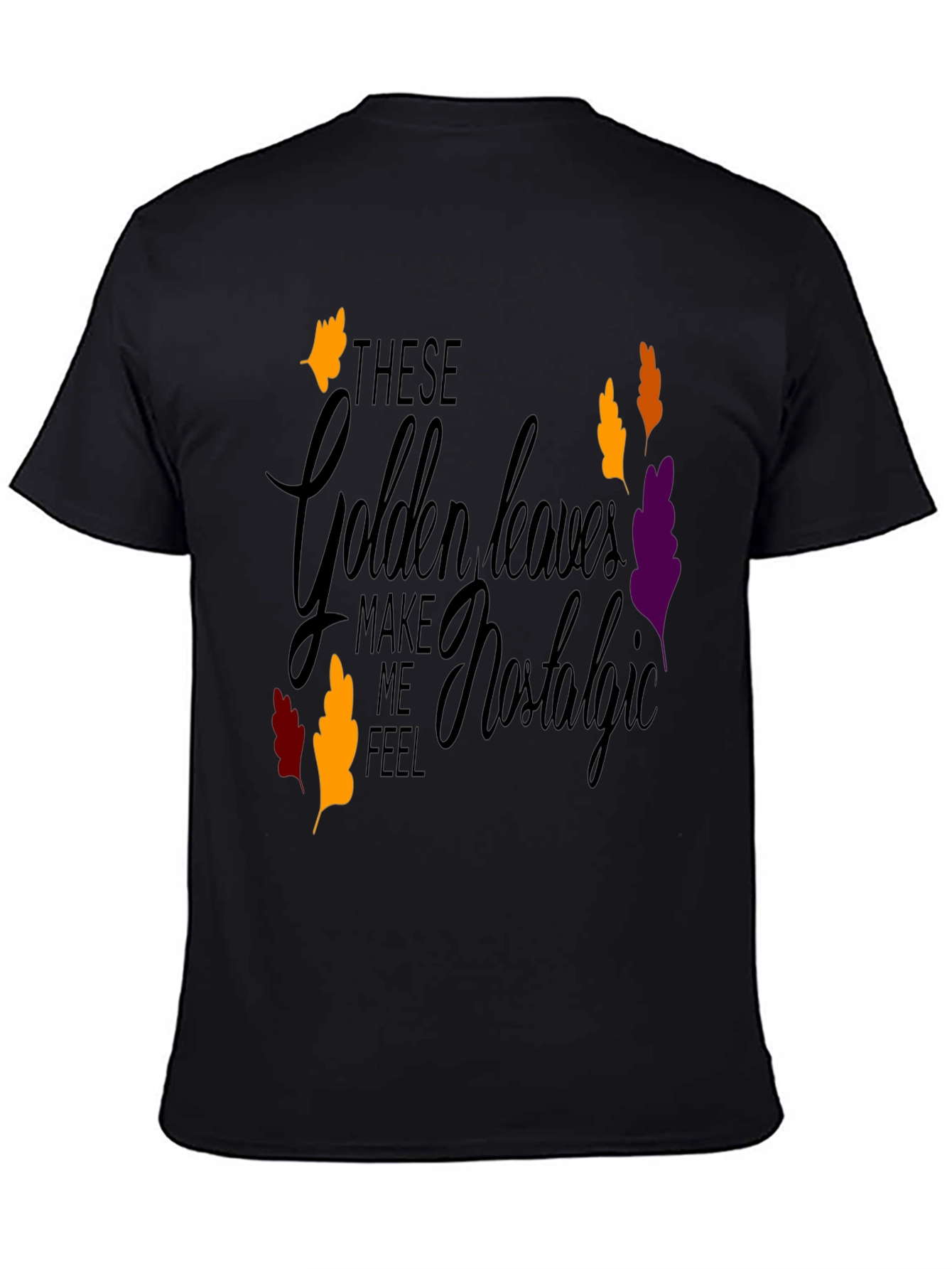 Nostalgic Golden Leaves Graphic Tee