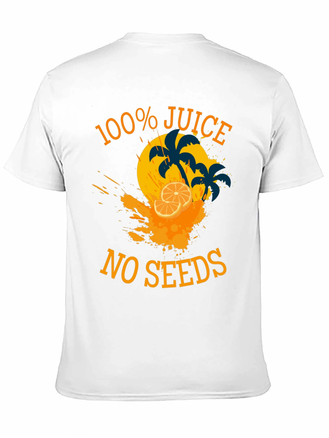 100% Juice No Seeds Black Graphic Tee