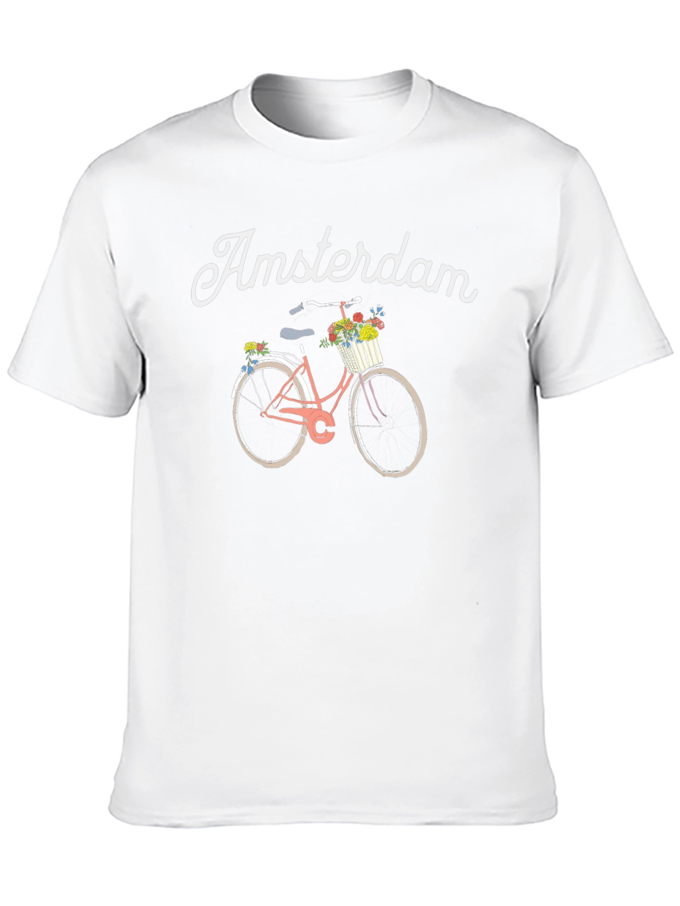 Amsterdam Bicycle Graphic T-Shirt - Black