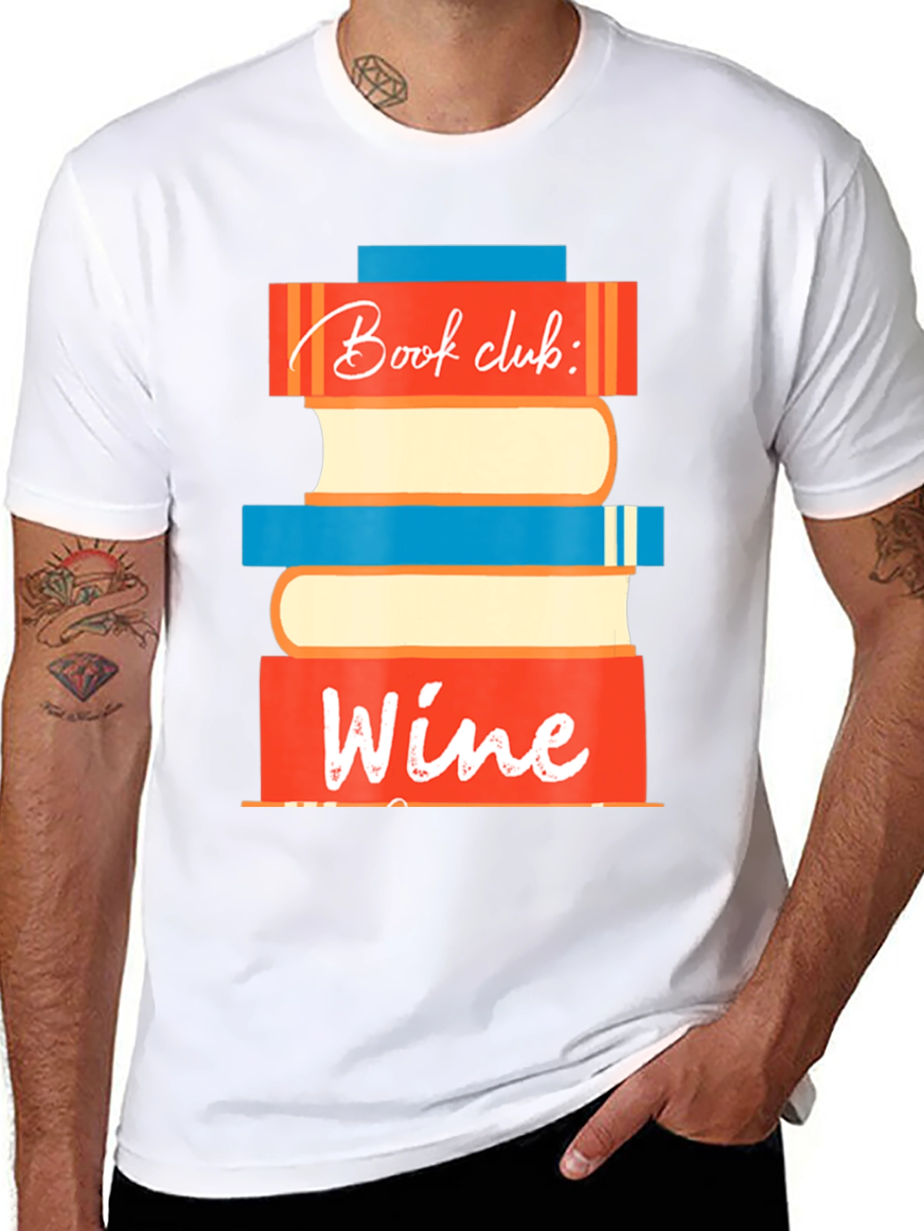 Book Club Wine T-Shirt - Fun Graphic Tee