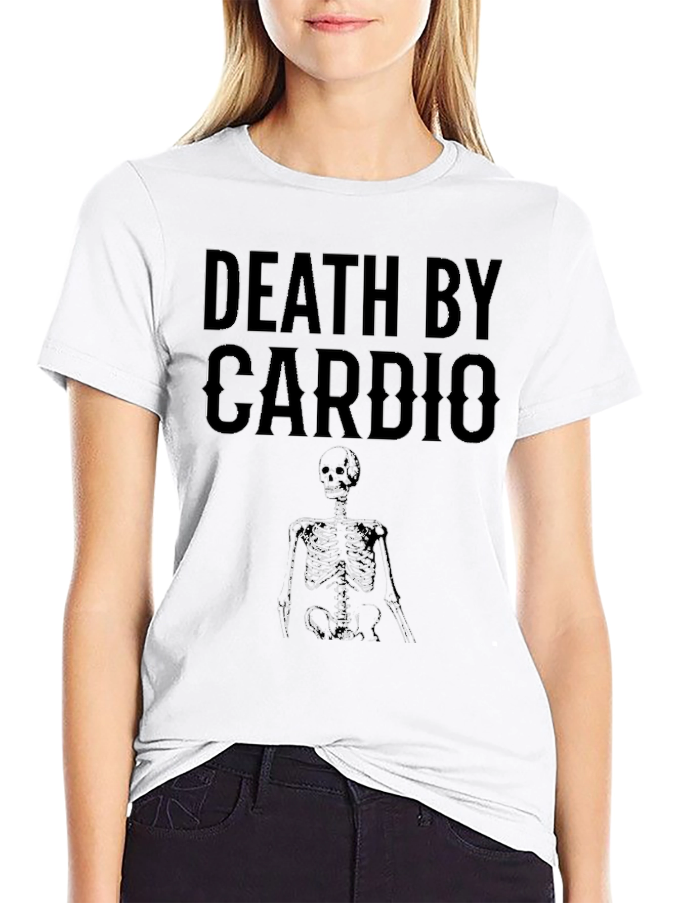 Death by Cardio T-Shirt - Funny Workout Tee