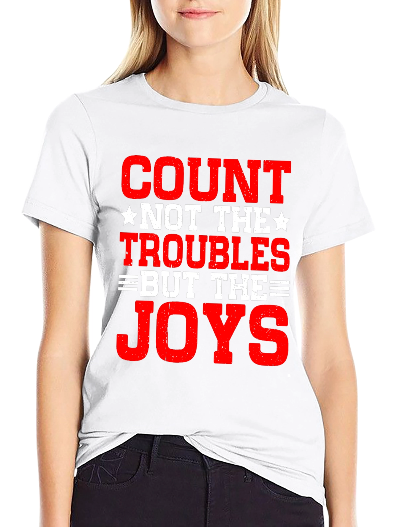 Count The Joys Graphic T-Shirt - Black