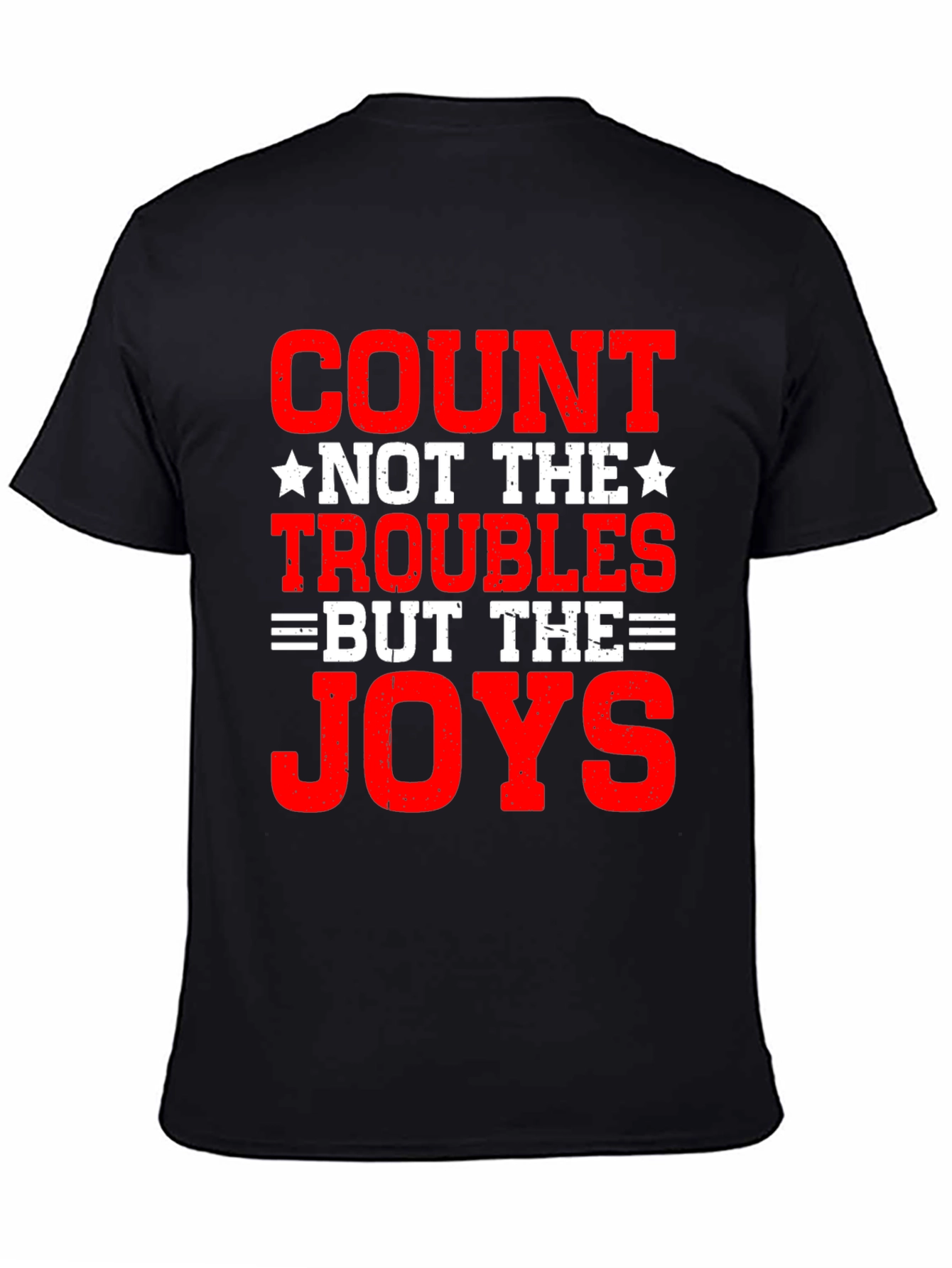 Count The Joys Graphic T-Shirt - Black