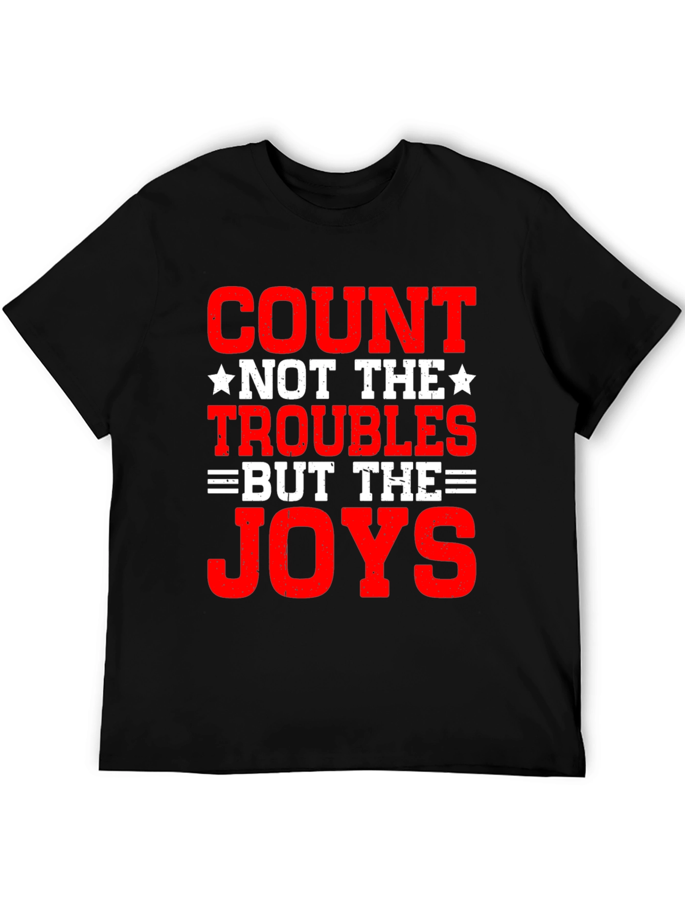 Count The Joys Graphic T-Shirt - Black