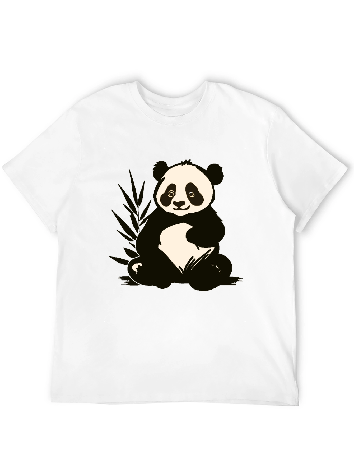 Panda Graphic T-Shirt - Black Cotton Tee