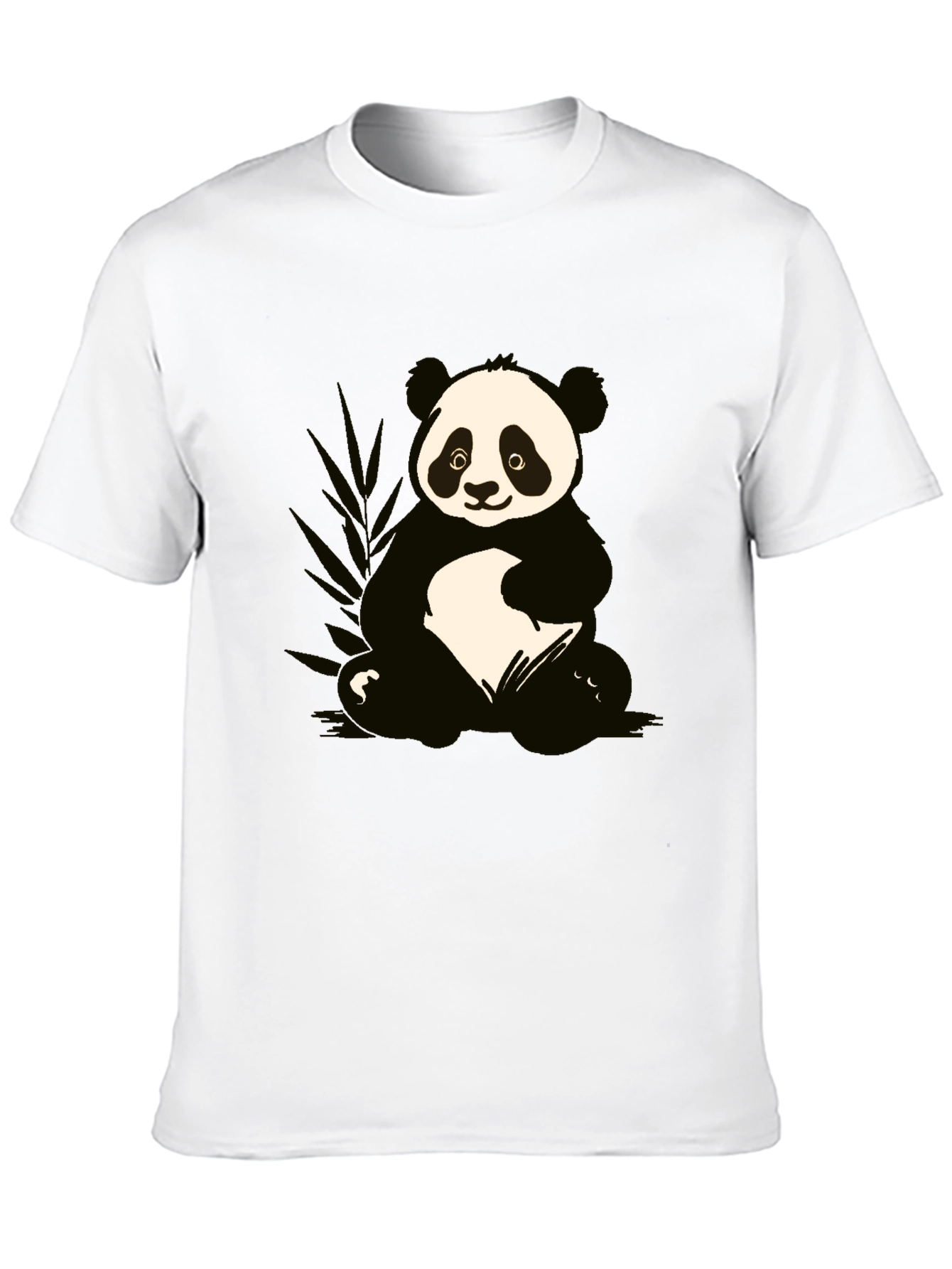 Panda Graphic T-Shirt - Black Cotton Tee