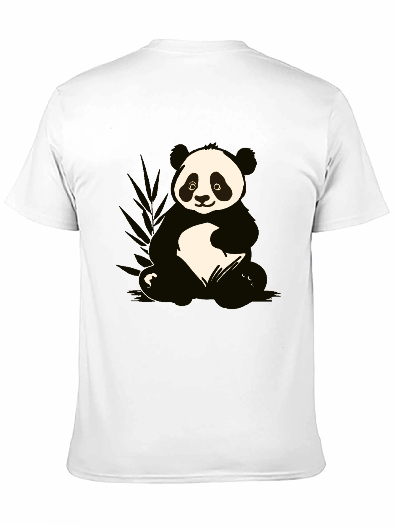Panda Graphic T-Shirt - Black Cotton Tee