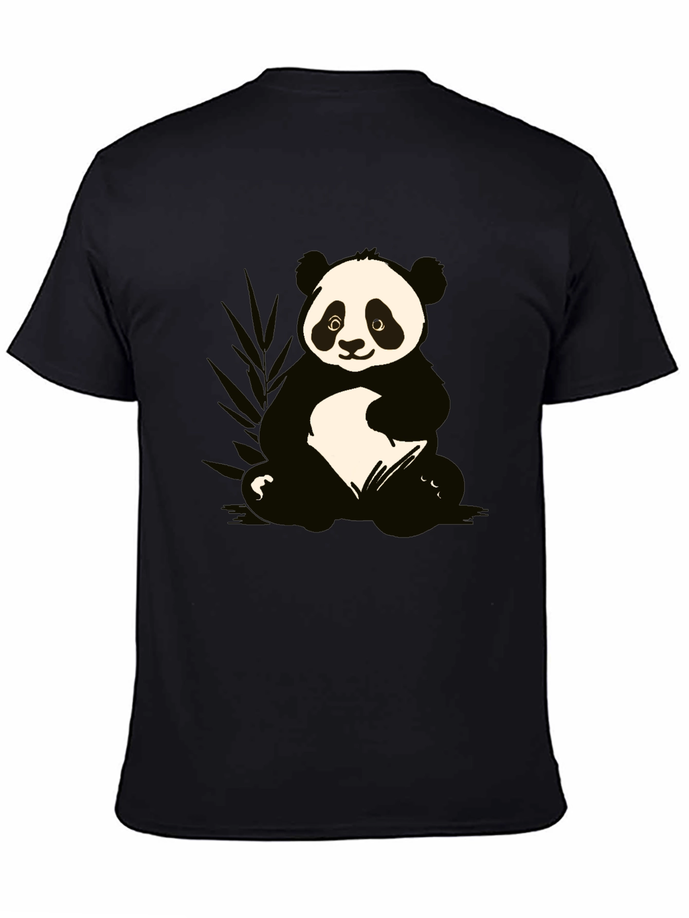 Panda Graphic T-Shirt - Black Cotton Tee