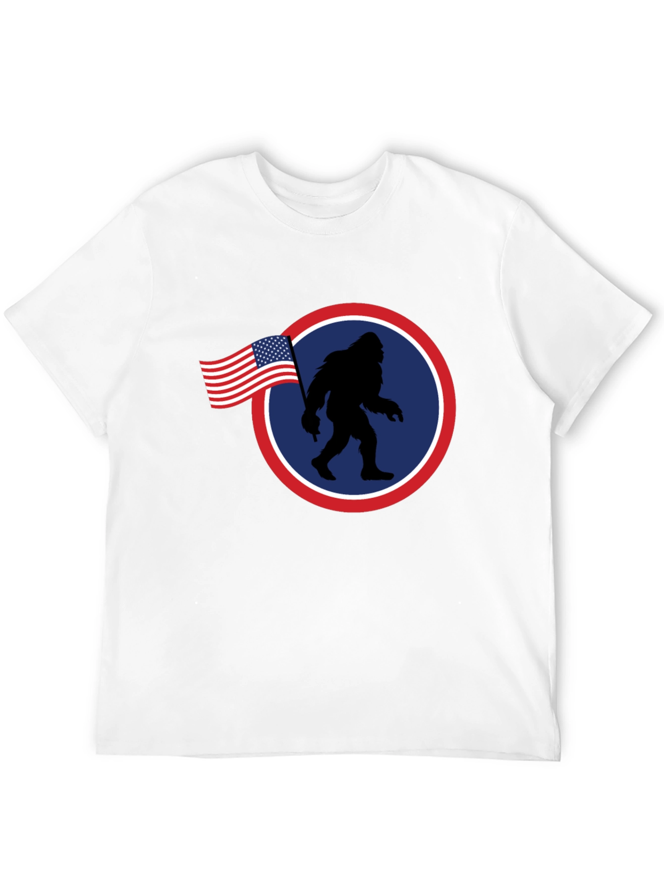 American Bigfoot Patriotic Graphic Tee