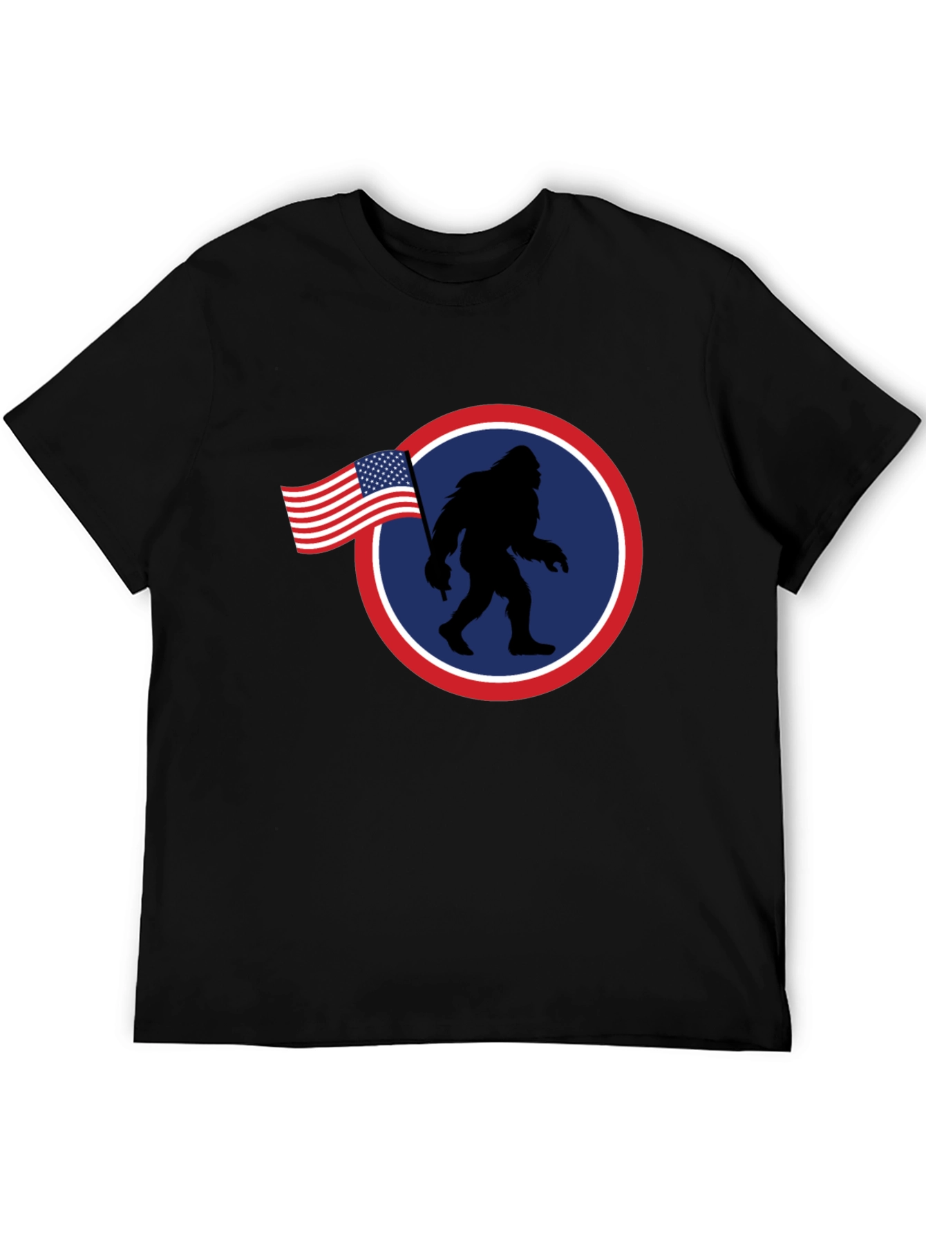 American Bigfoot Patriotic Graphic Tee