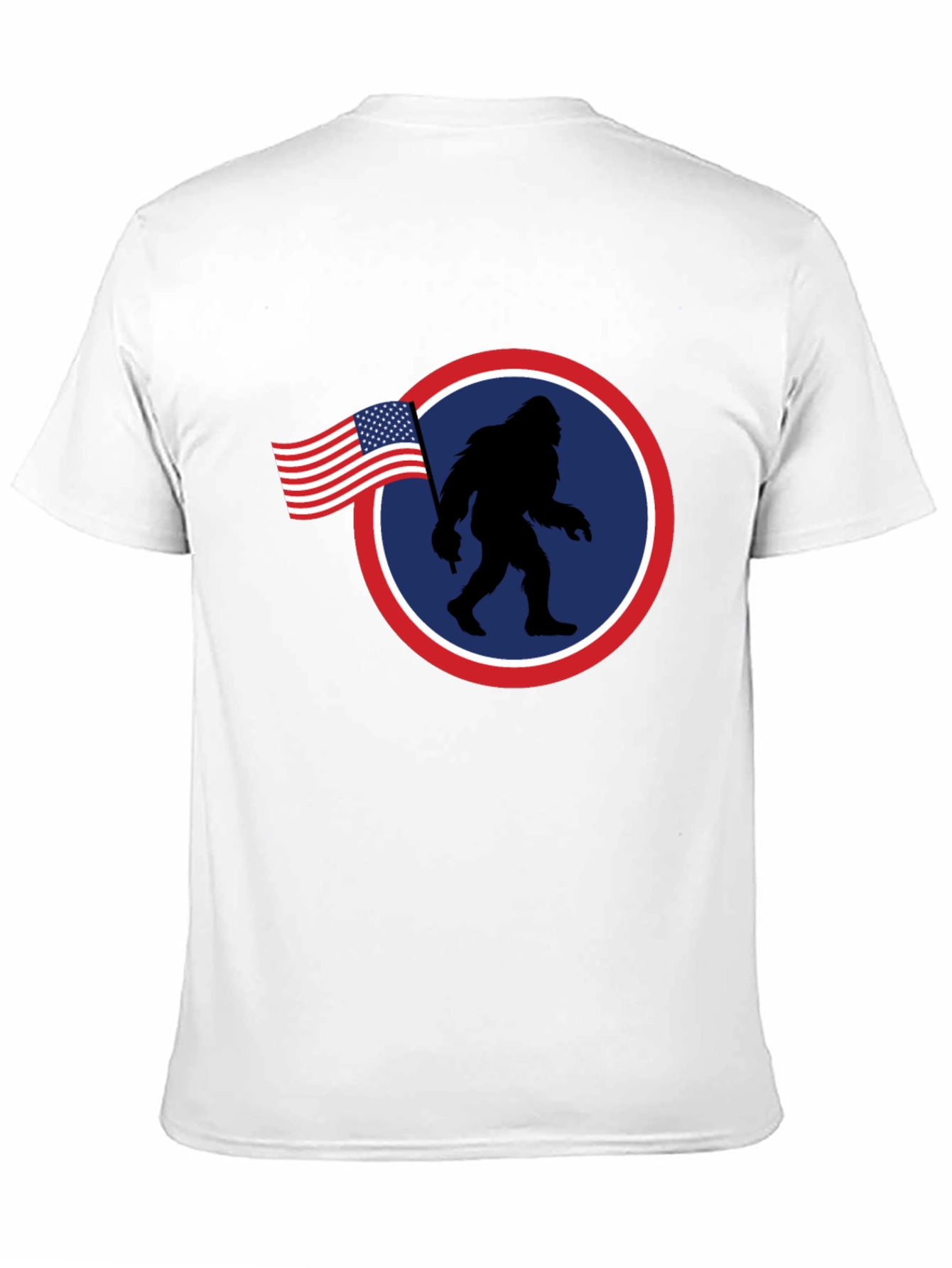 American Bigfoot Patriotic Graphic Tee