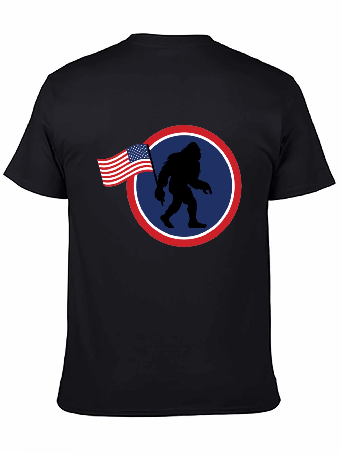 American Bigfoot Patriotic Graphic Tee