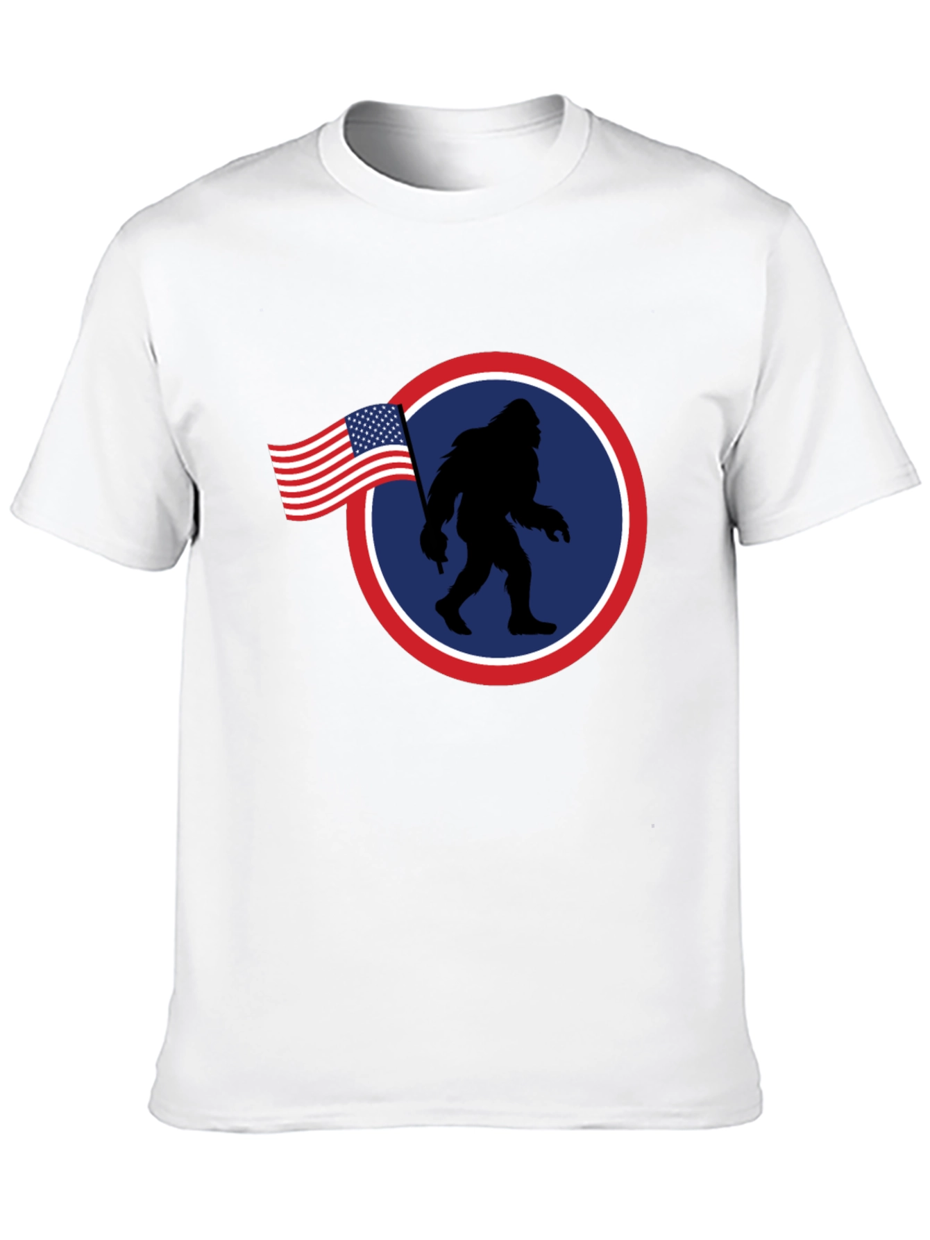 American Bigfoot Patriotic Graphic Tee