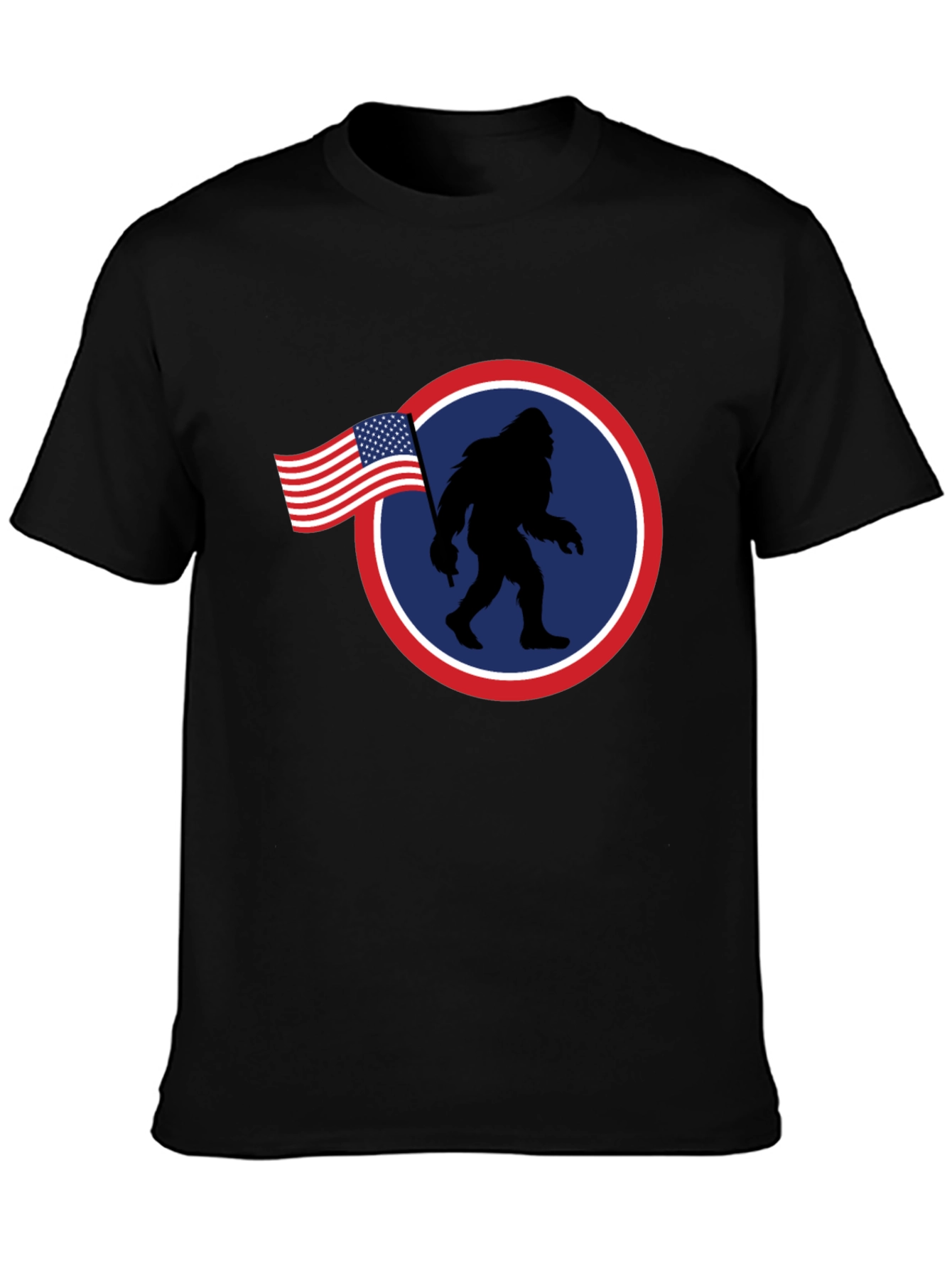 American Bigfoot Patriotic Graphic Tee