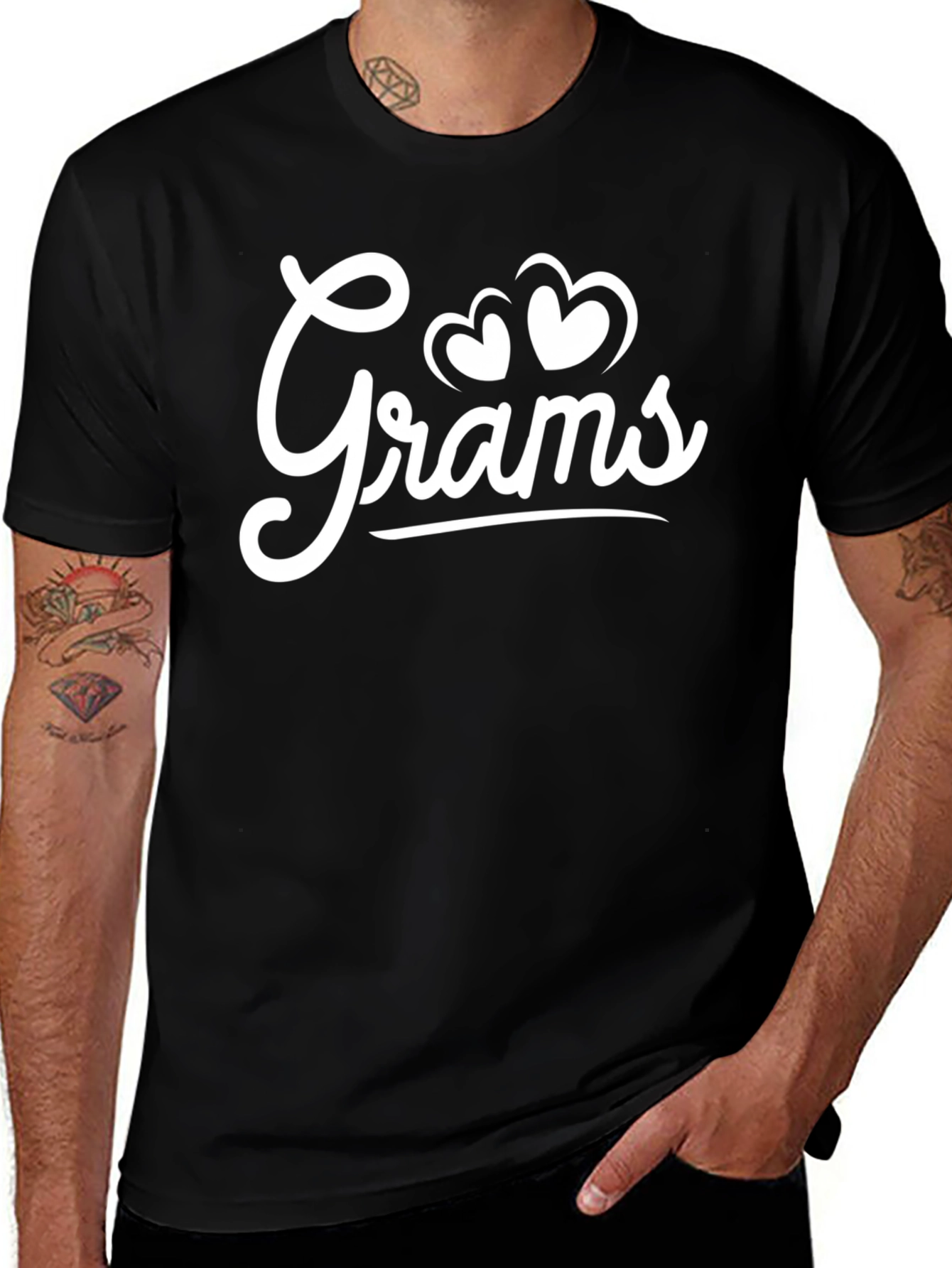 Grams Love Hearts Graphic T-Shirt