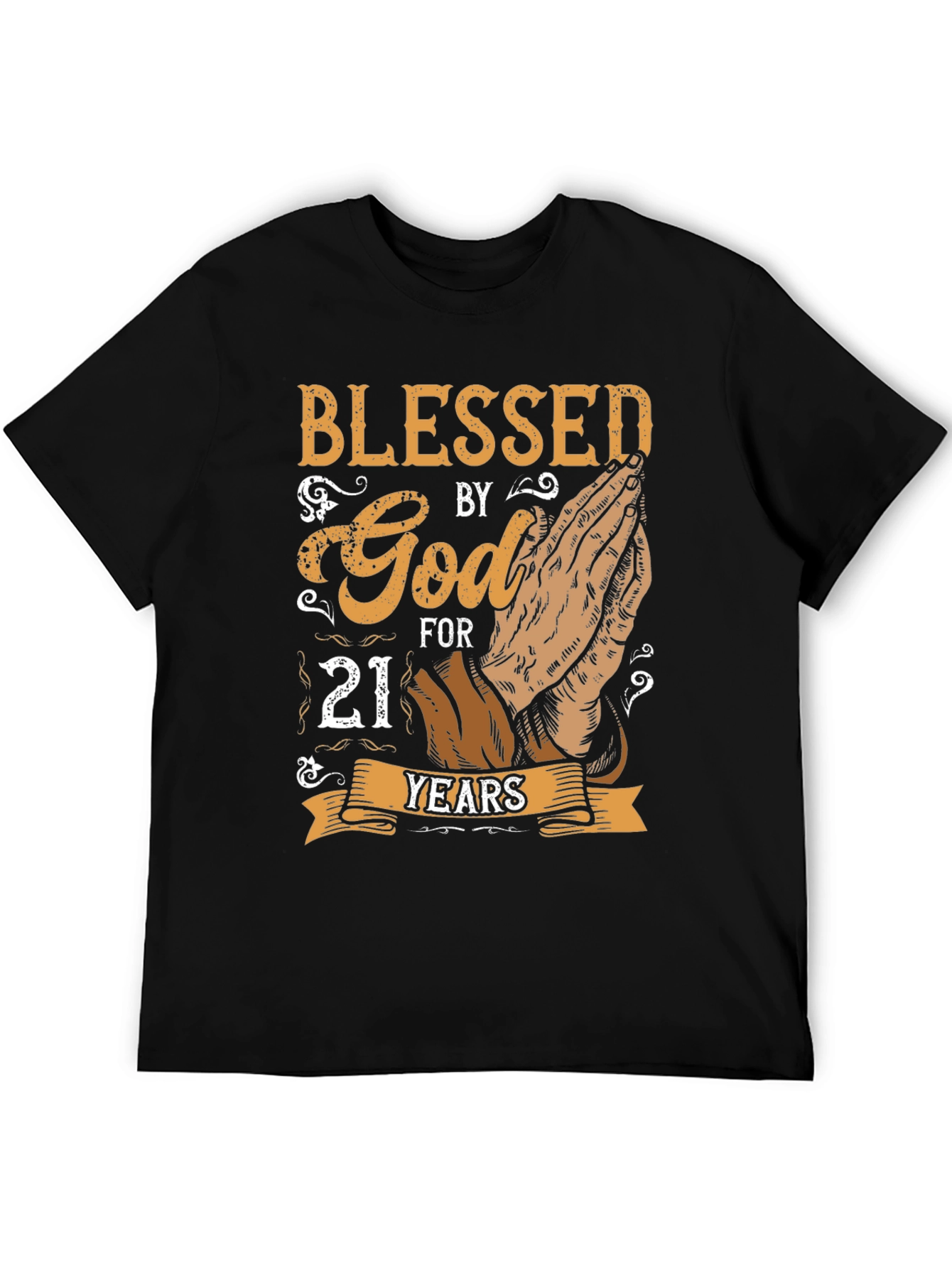 Blessed By God For 21 Years Graphic T-Shirt