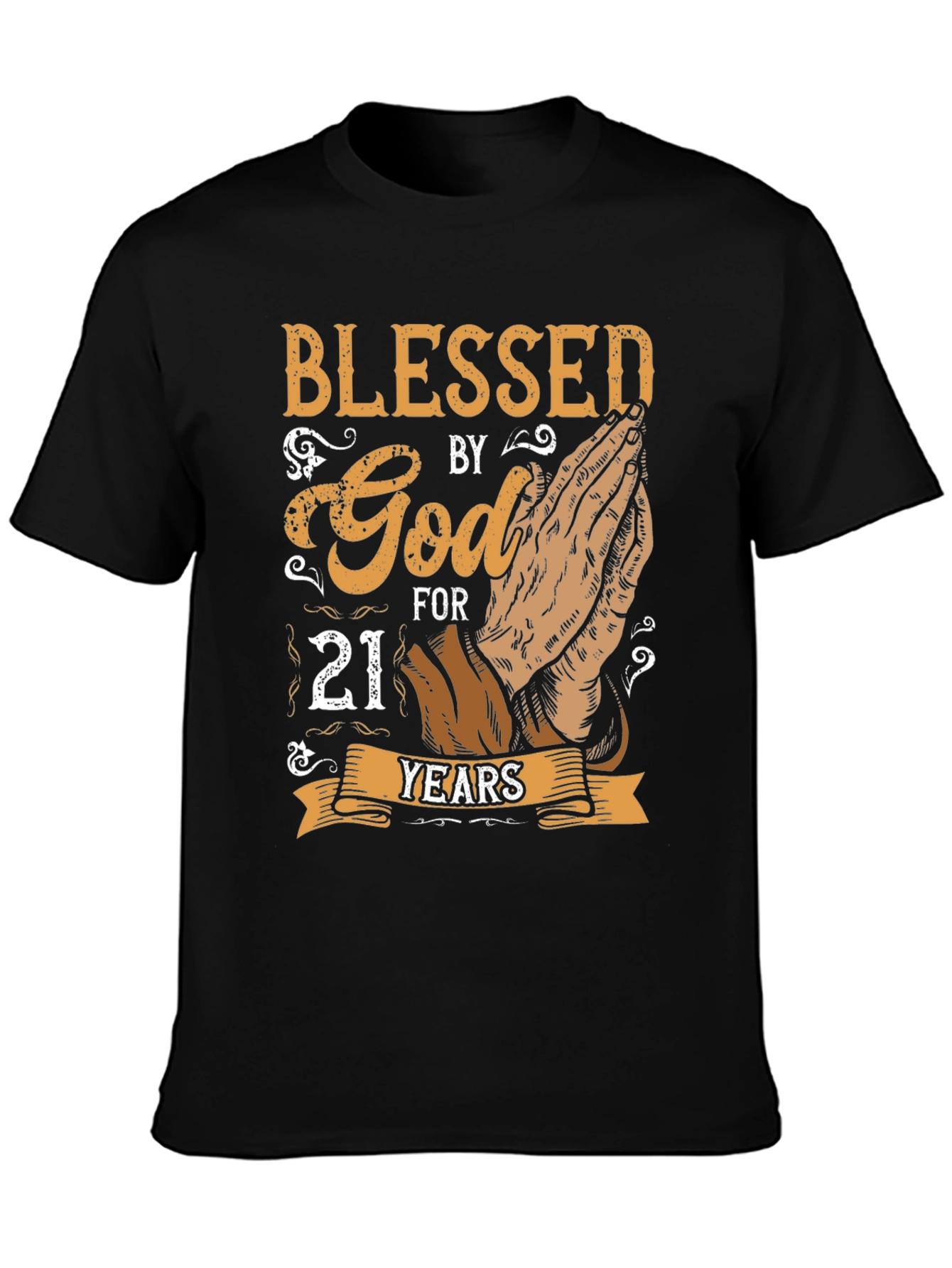 Blessed By God For 21 Years Graphic T-Shirt