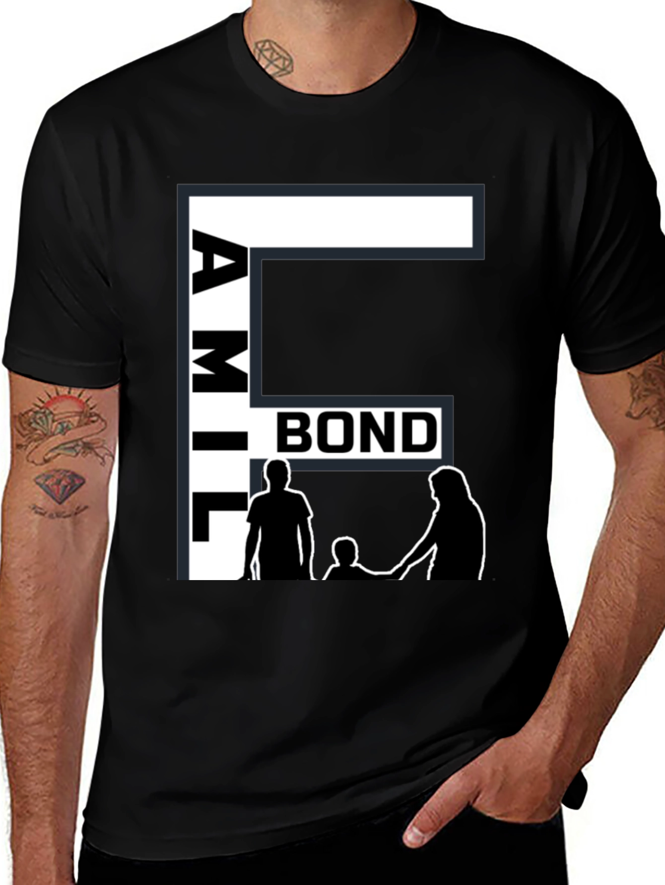 Family Bond Black T-Shirt