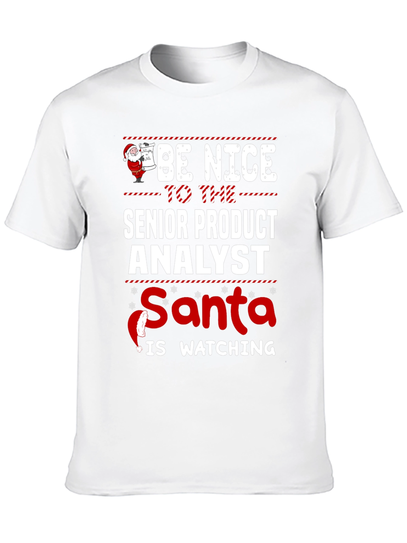 Senior Product Analyst Santa Watching T-Shirt