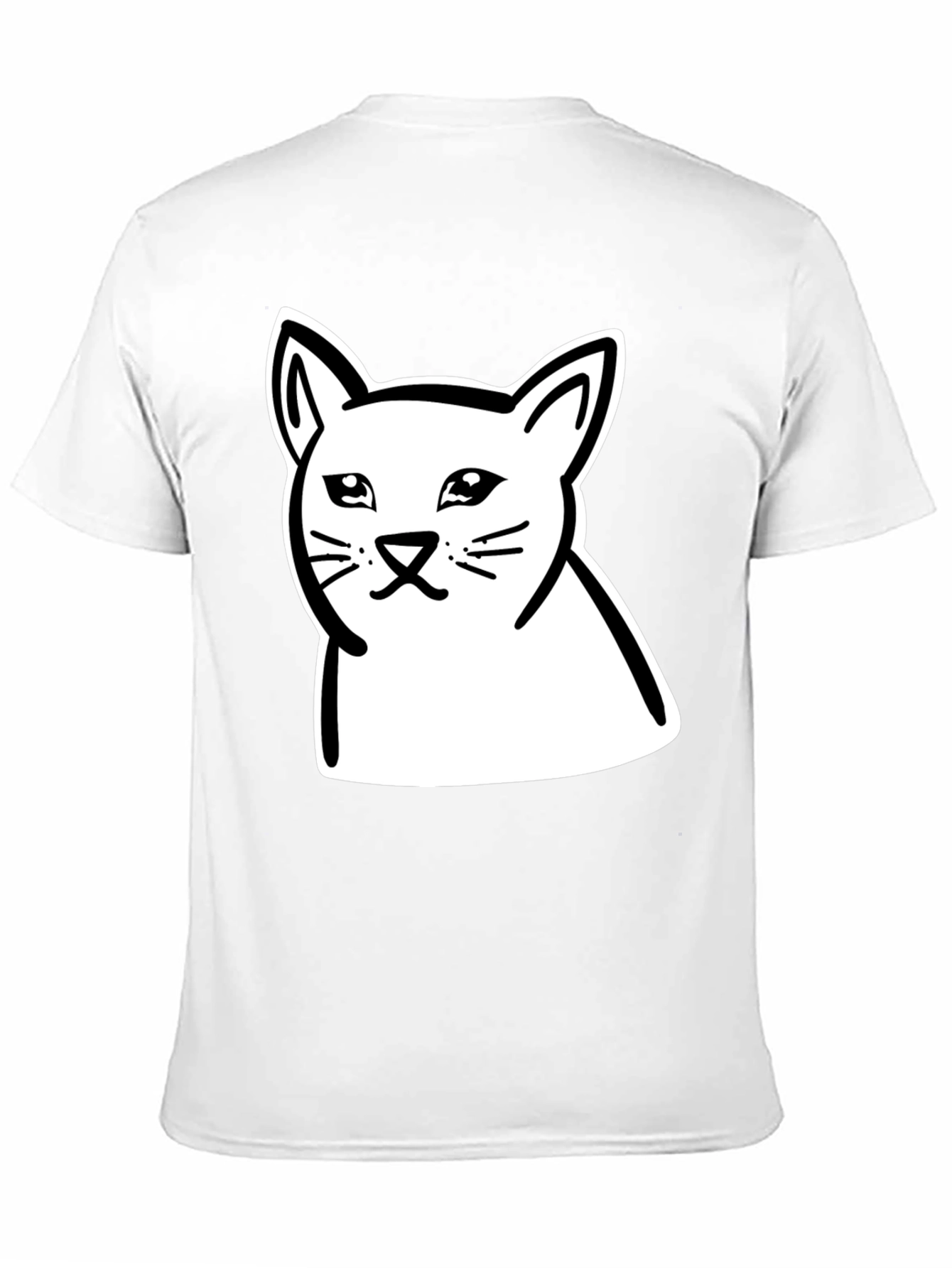 Meme Cat Graphic Black T-Shirt