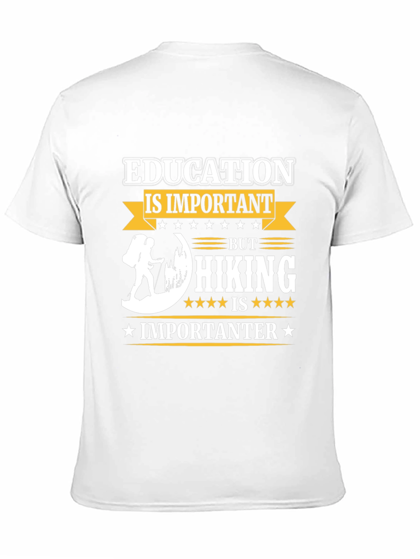 Education vs Hiking T-Shirt