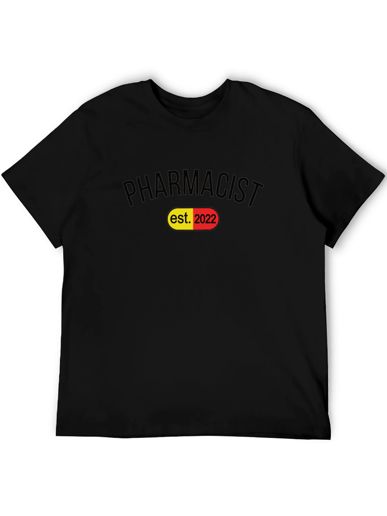 Pharmacist Established 2022 Black T-Shirt