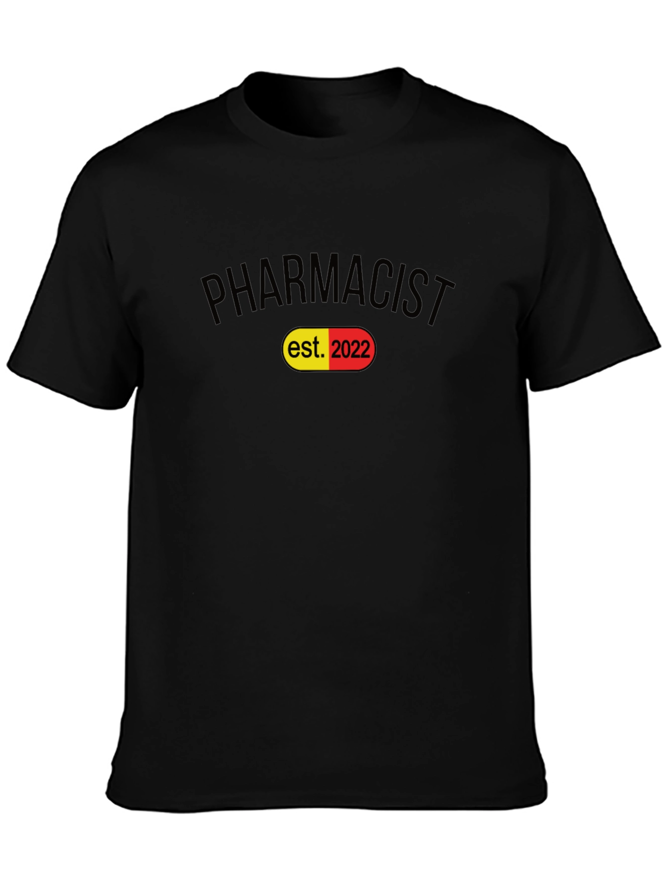 Pharmacist Established 2022 Black T-Shirt