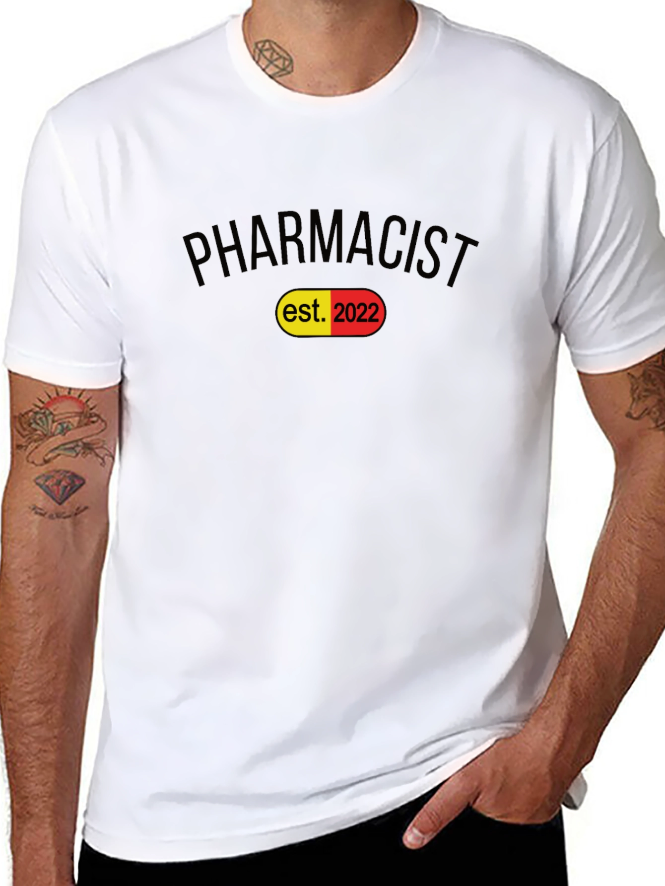 Pharmacist Established 2022 Black T-Shirt