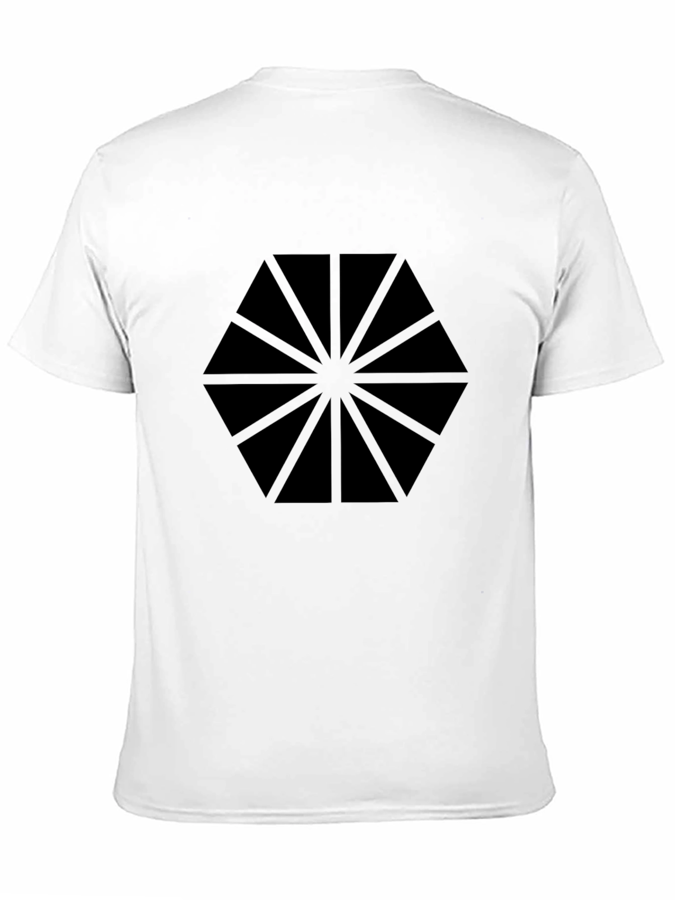 Geometric Black Graphic Tee - Modern Style
