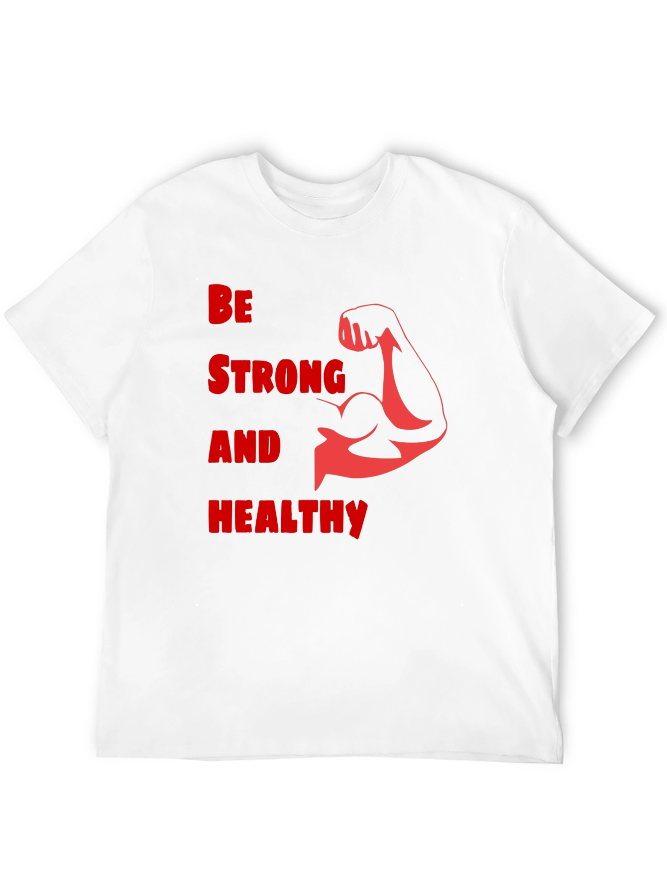 Be Strong & Healthy Graphic Tee - Black