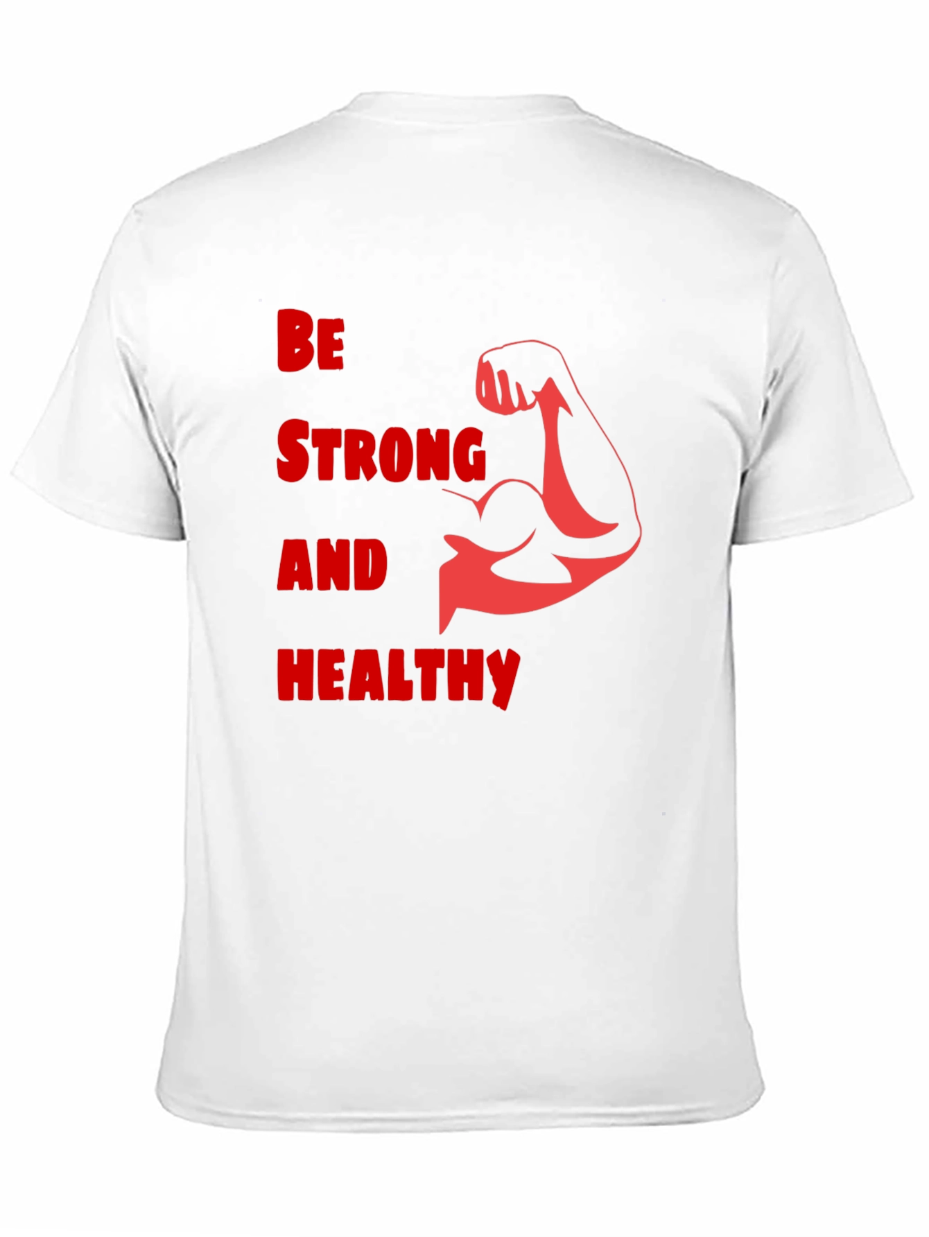 Be Strong & Healthy Graphic Tee - Black