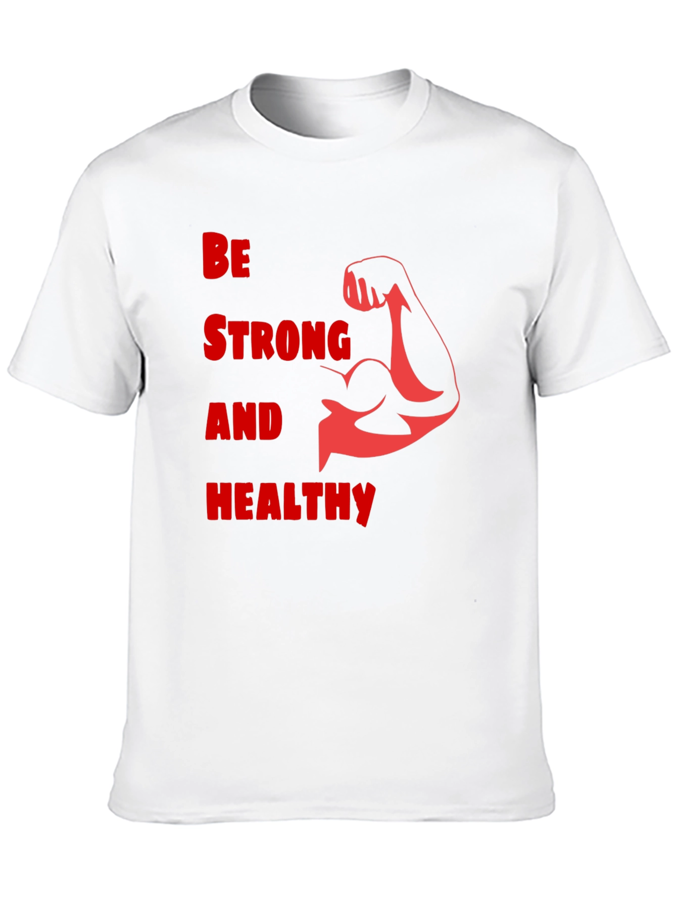Be Strong & Healthy Graphic Tee - Black