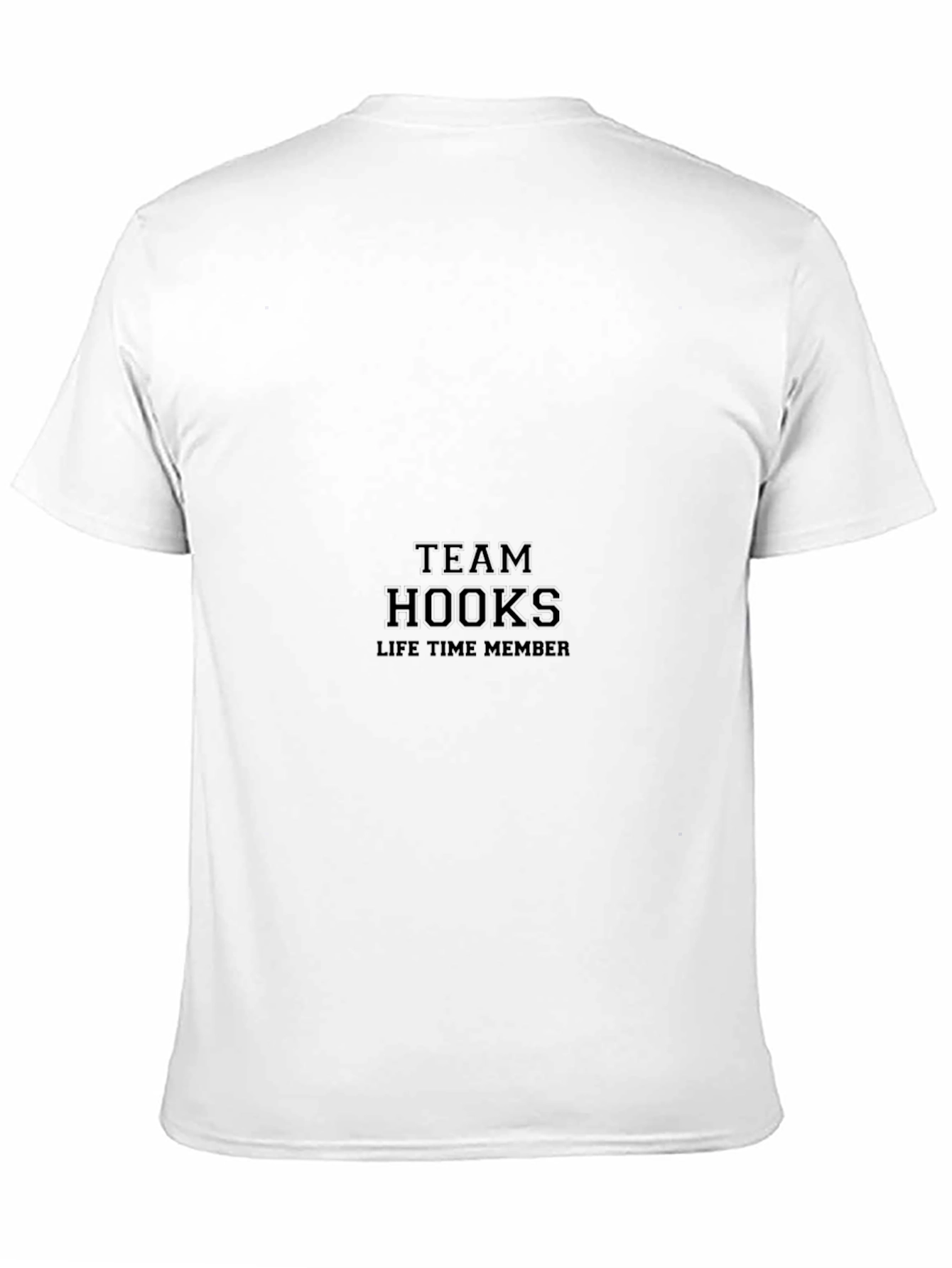 Team Hooks Lifetime Member Black T-Shirt