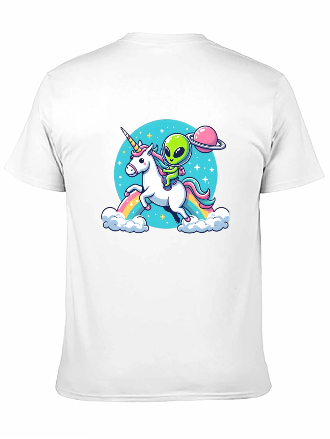 Alien Riding Unicorn T-Shirt