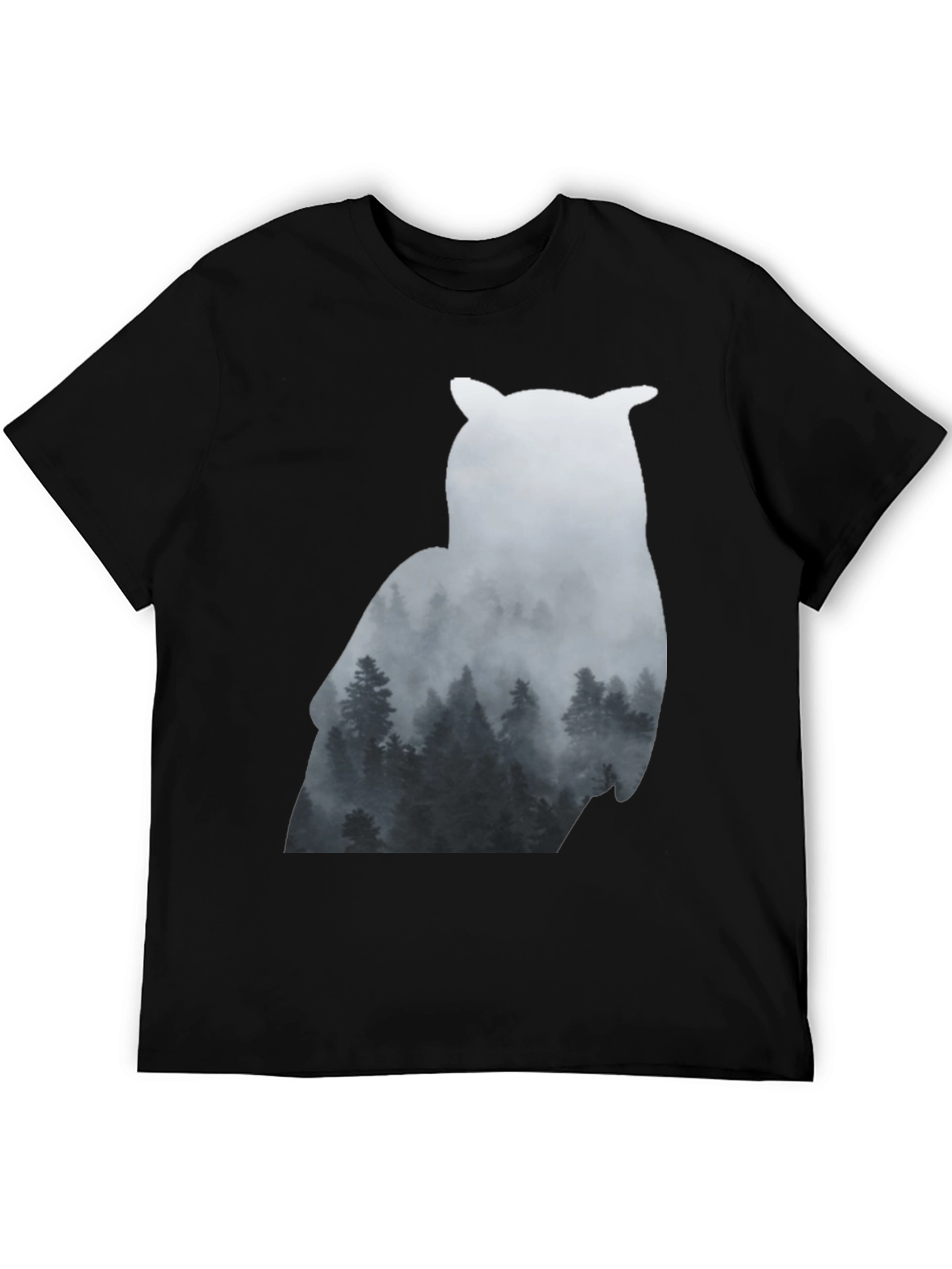 Owl Forest Silhouette Graphic Tee - Unisex