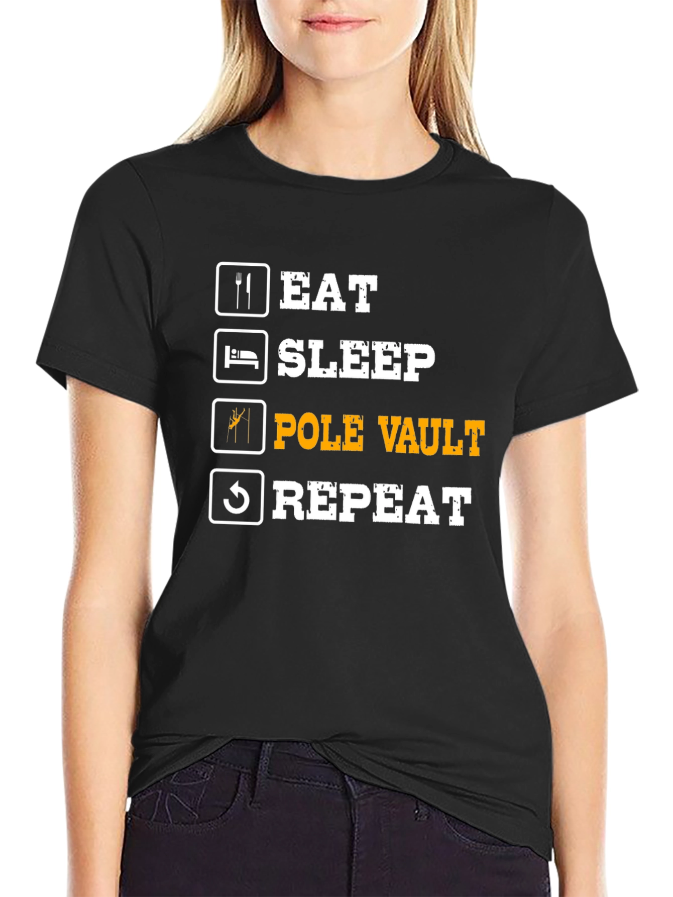 Eat Sleep Pole Vault Repeat T-Shirt