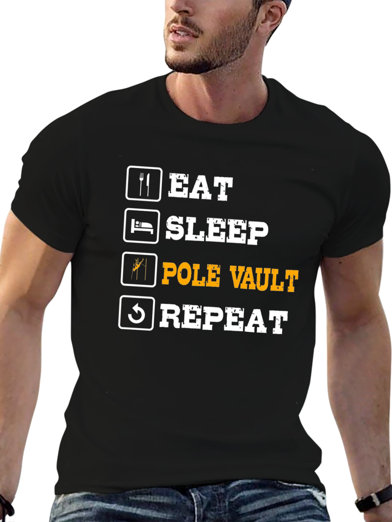 Eat Sleep Pole Vault Repeat T-Shirt