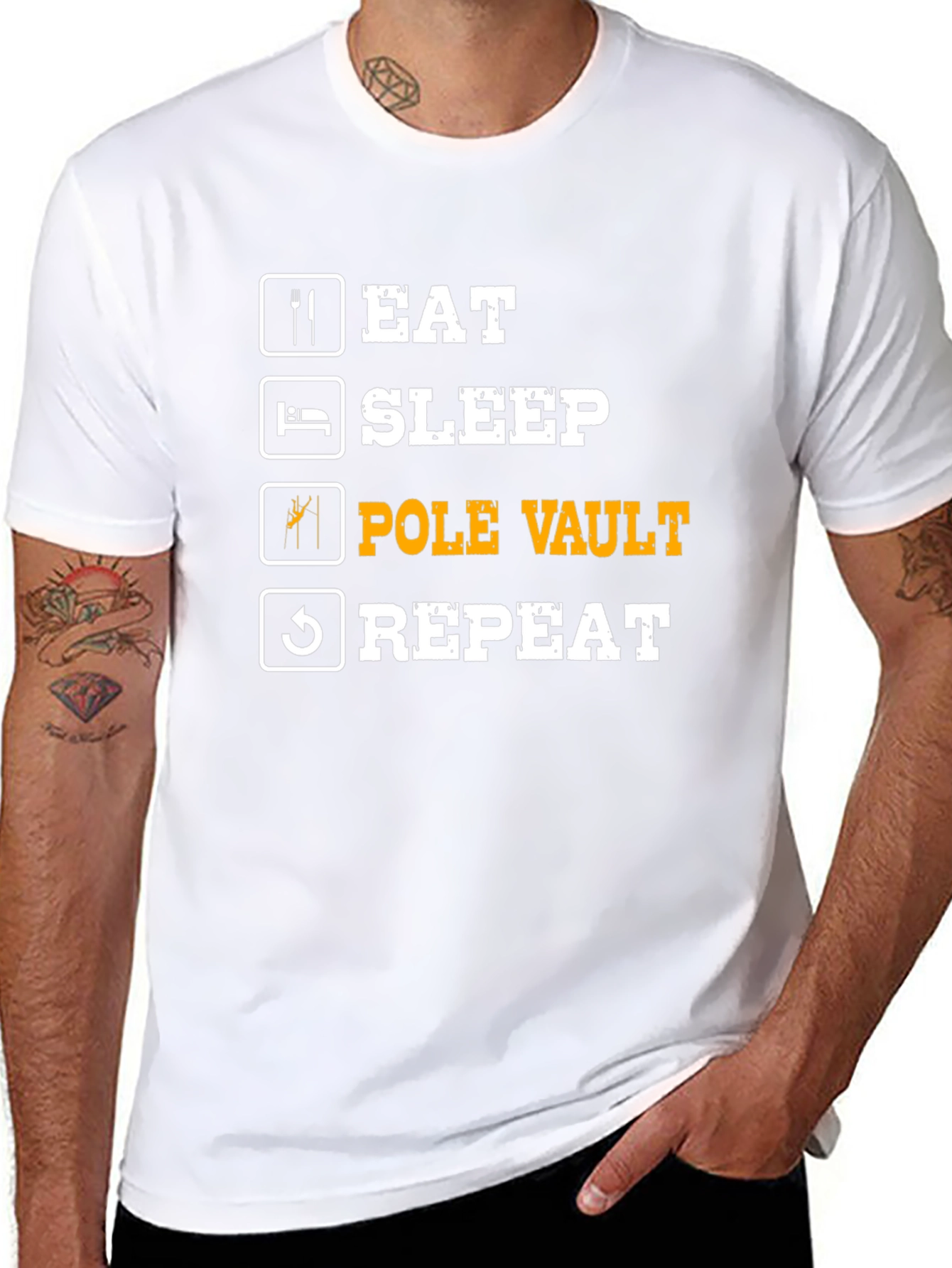 Eat Sleep Pole Vault Repeat T-Shirt