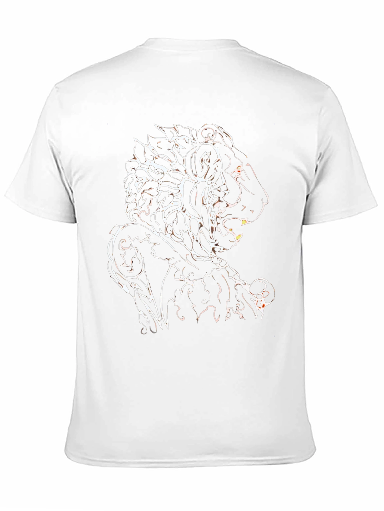 Tribal Lion Graphic Black T-Shirt