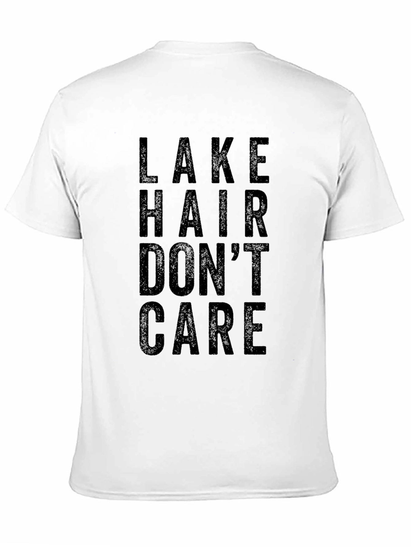 Lake Hair Dont Care Graphic Tee - Black