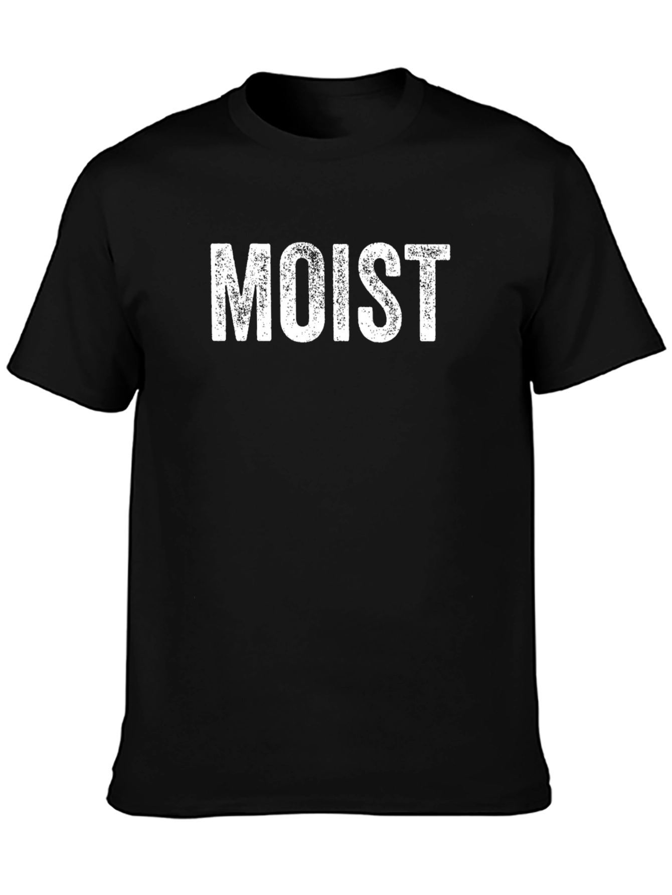 Moist Graphic Print Black T-Shirt