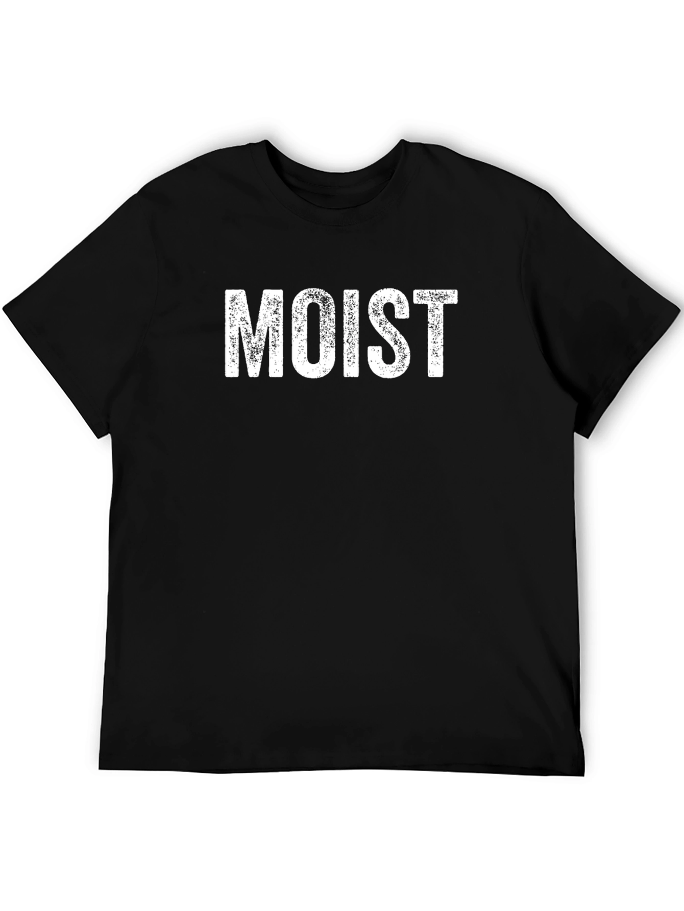 Moist Graphic Print Black T-Shirt