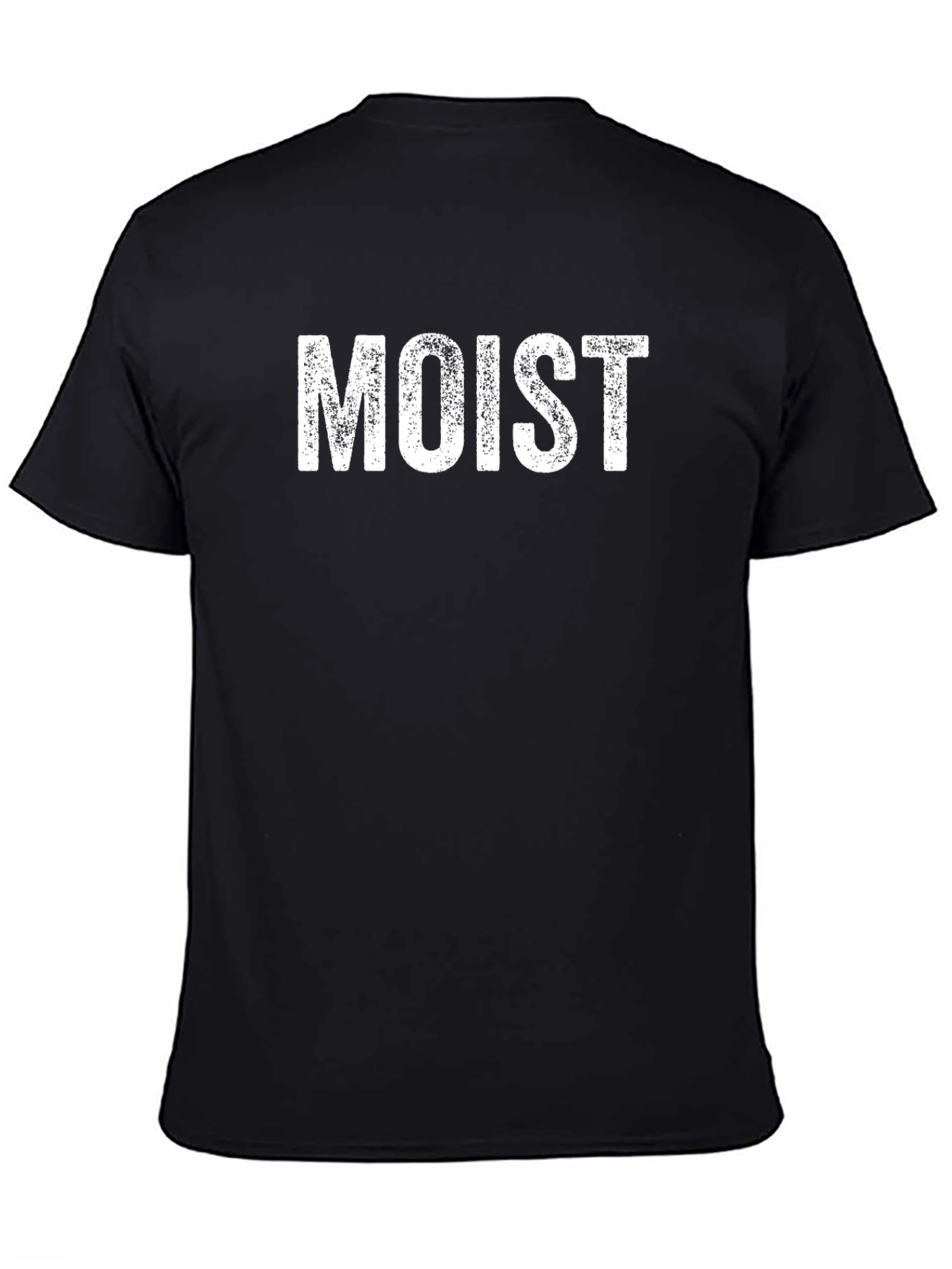 Moist Graphic Print Black T-Shirt