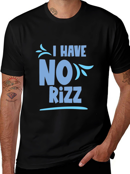 I Have No Rizz Graphic Tee - Mens Black T-Shirt