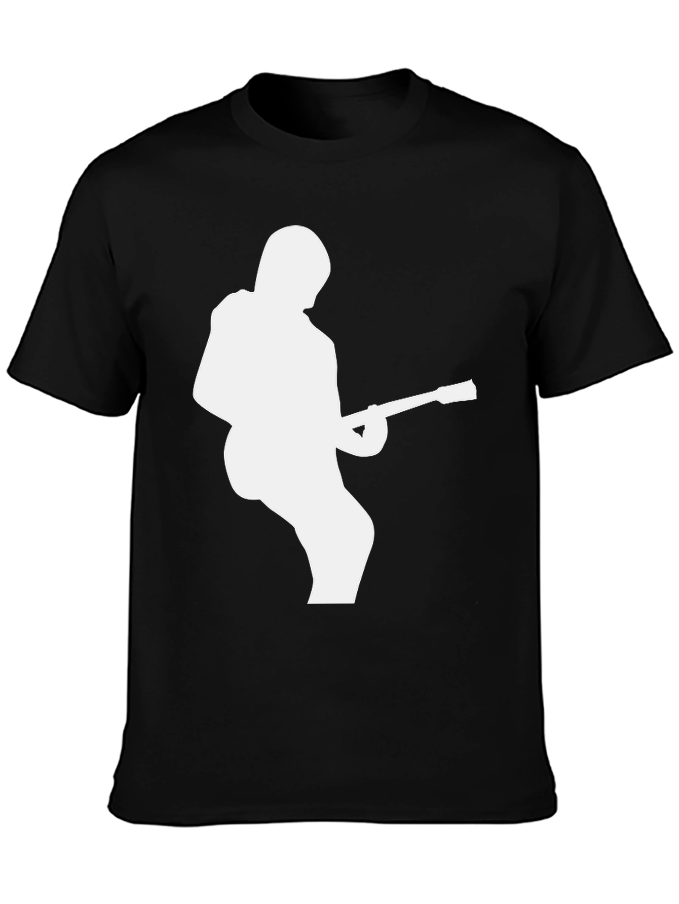 Guitarist Silhouette Black T-Shirt