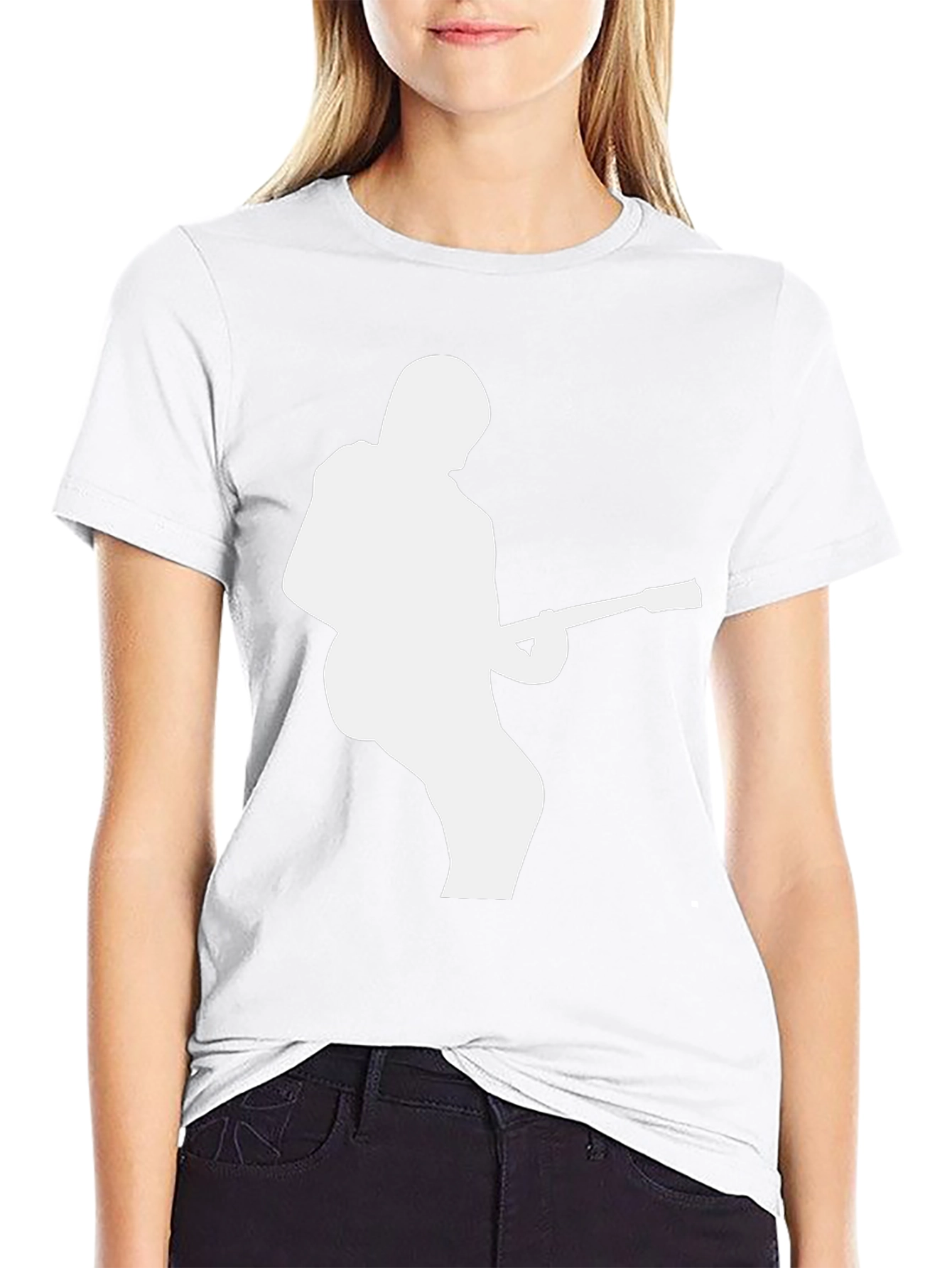 Guitarist Silhouette Black T-Shirt