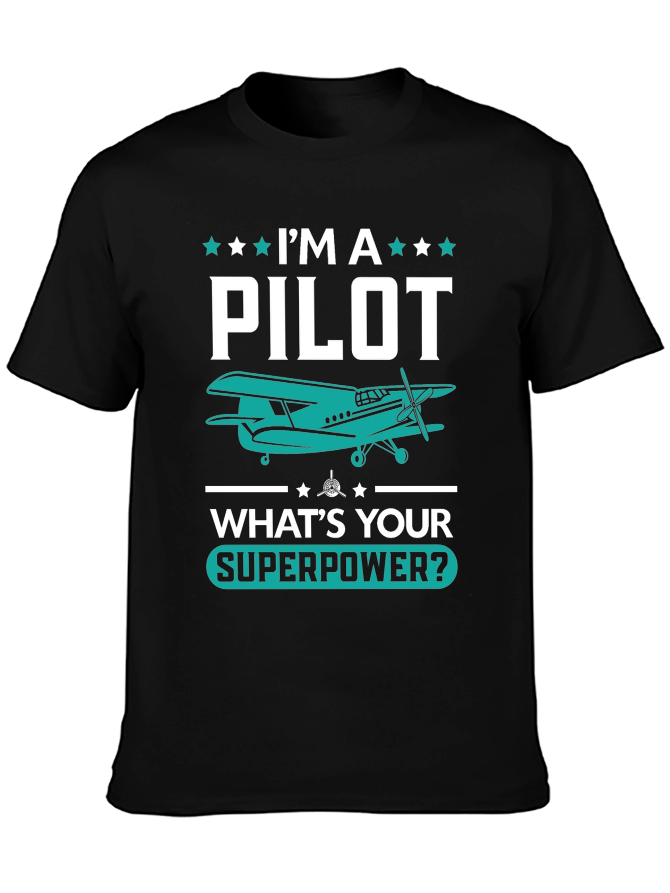 Pilot Superpower T-Shirt - Aviation Gift