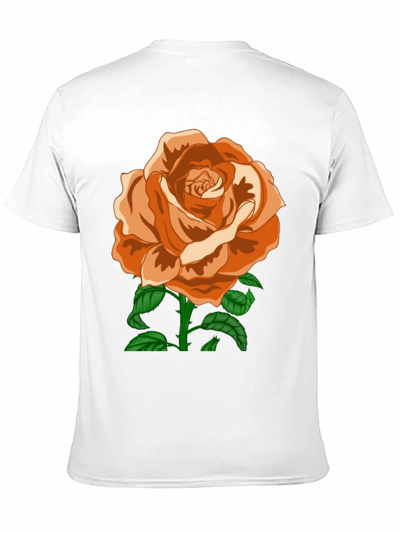 Rose Graphic Tee - Elegant Floral Design