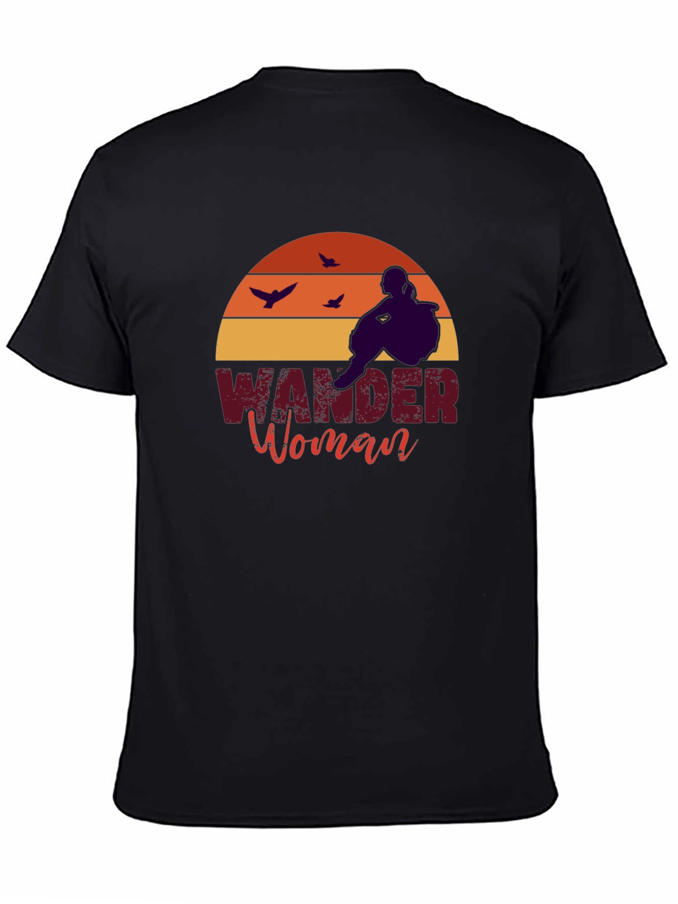 Wander Woman Black T-Shirt: Adventure Seeker Tee
