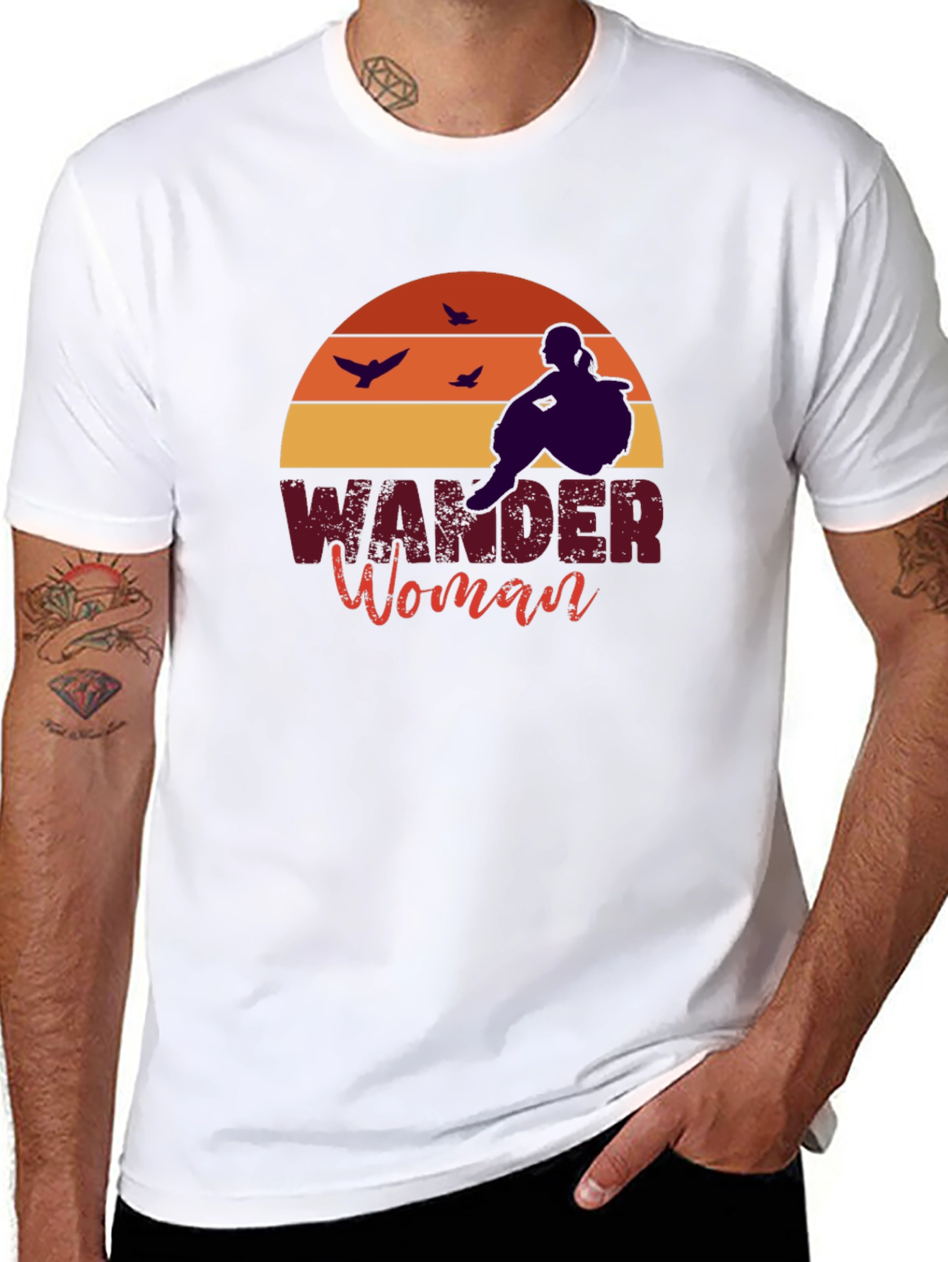 Wander Woman Black T-Shirt: Adventure Seeker Tee